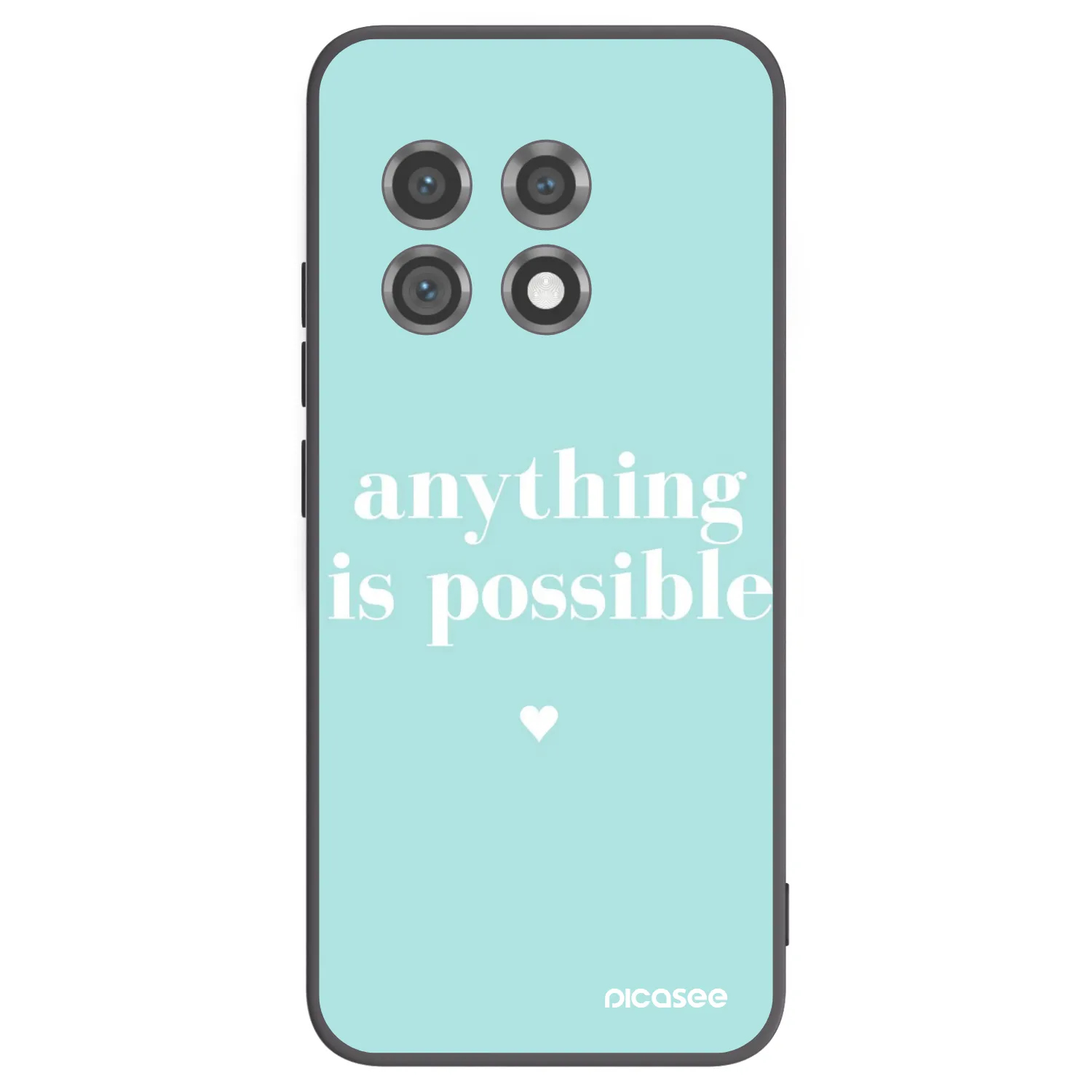 Picasee crna silikonska maskica za OnePlus 11 5G - Anything is possible