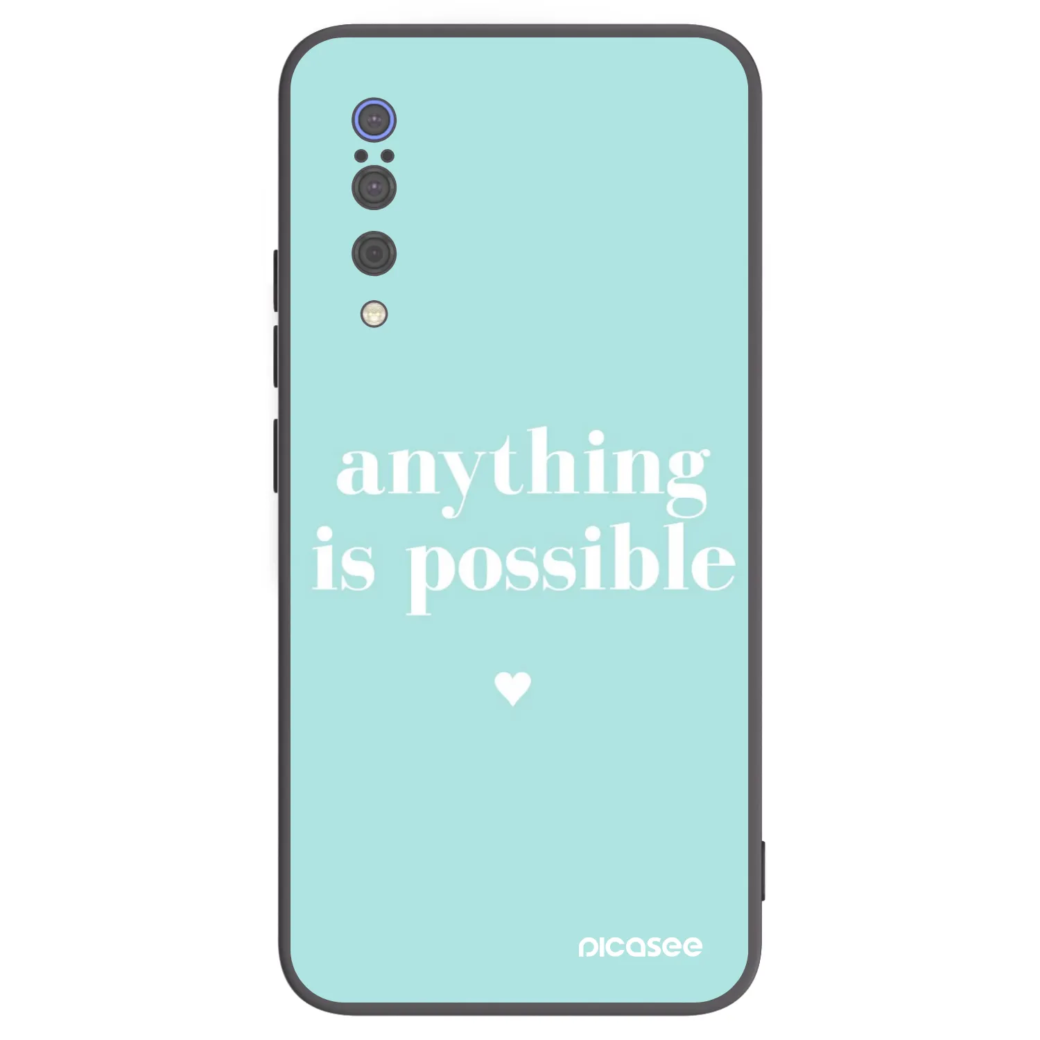 Picasee crna silikonska maskica za Xiaomi Mi 9 - Anything is possible