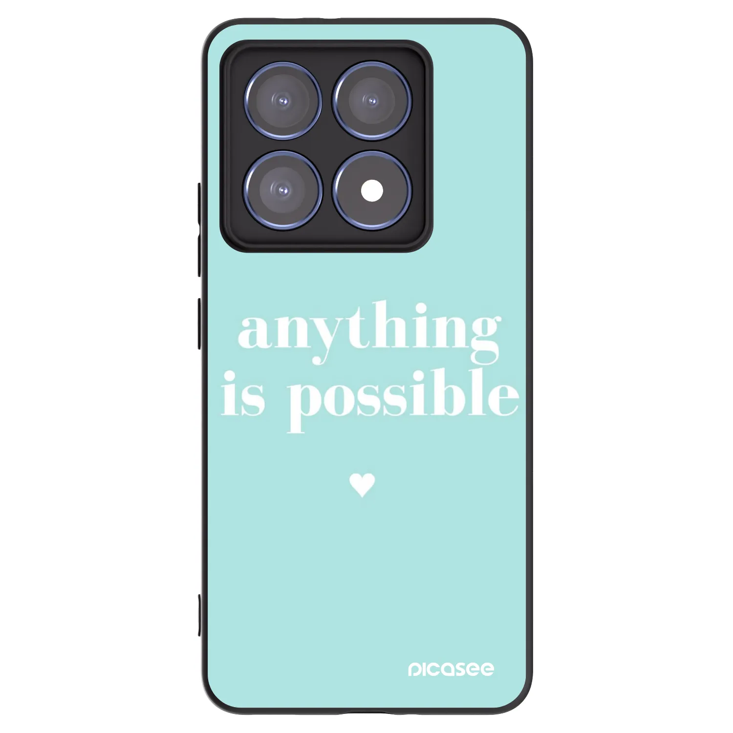 Picasee crna silikonska maskica za Xiaomi 14T Pro - Anything is possible