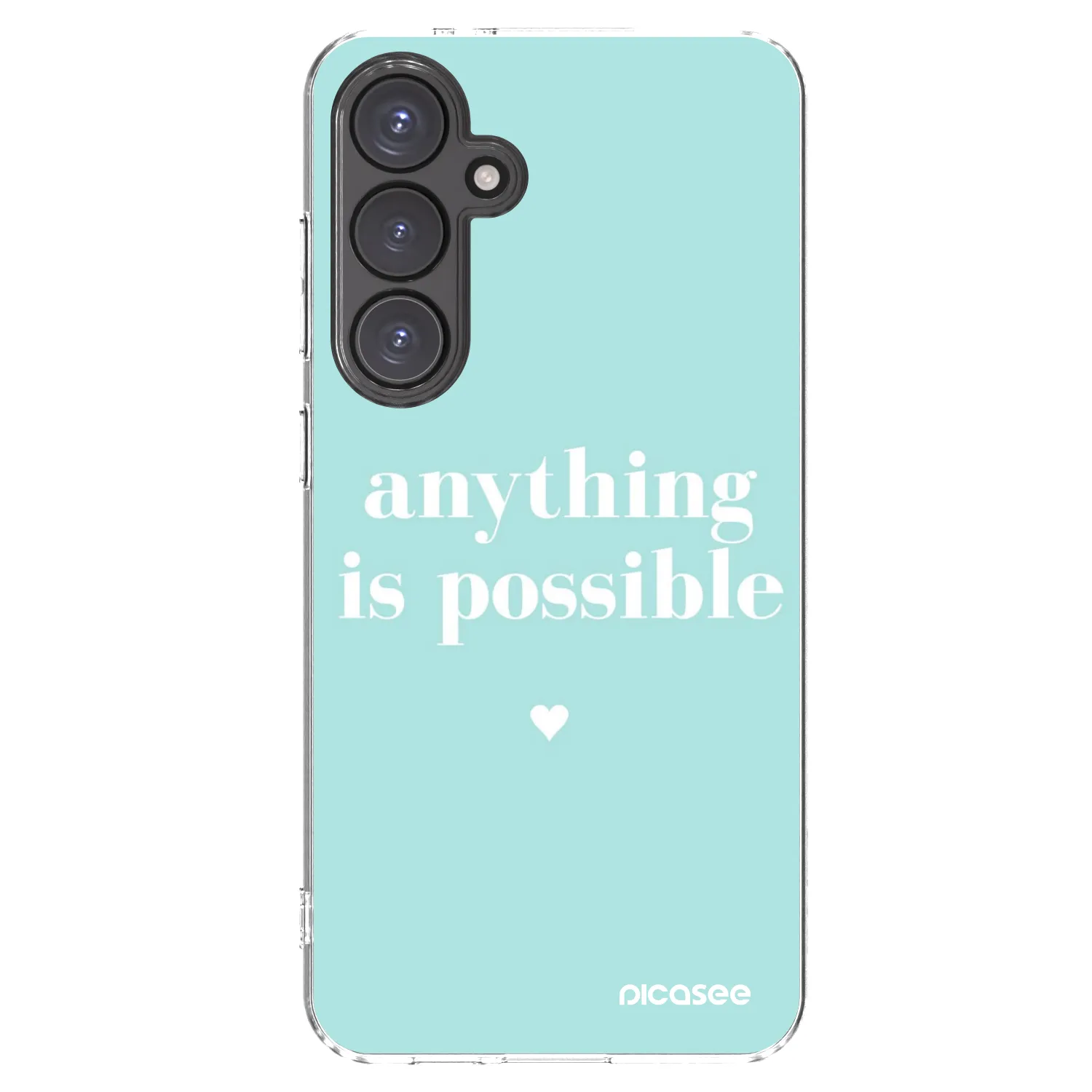 Picasee silikonska prozirna maskica za Samsung Galaxy S24 FE S721B - Anything is possible