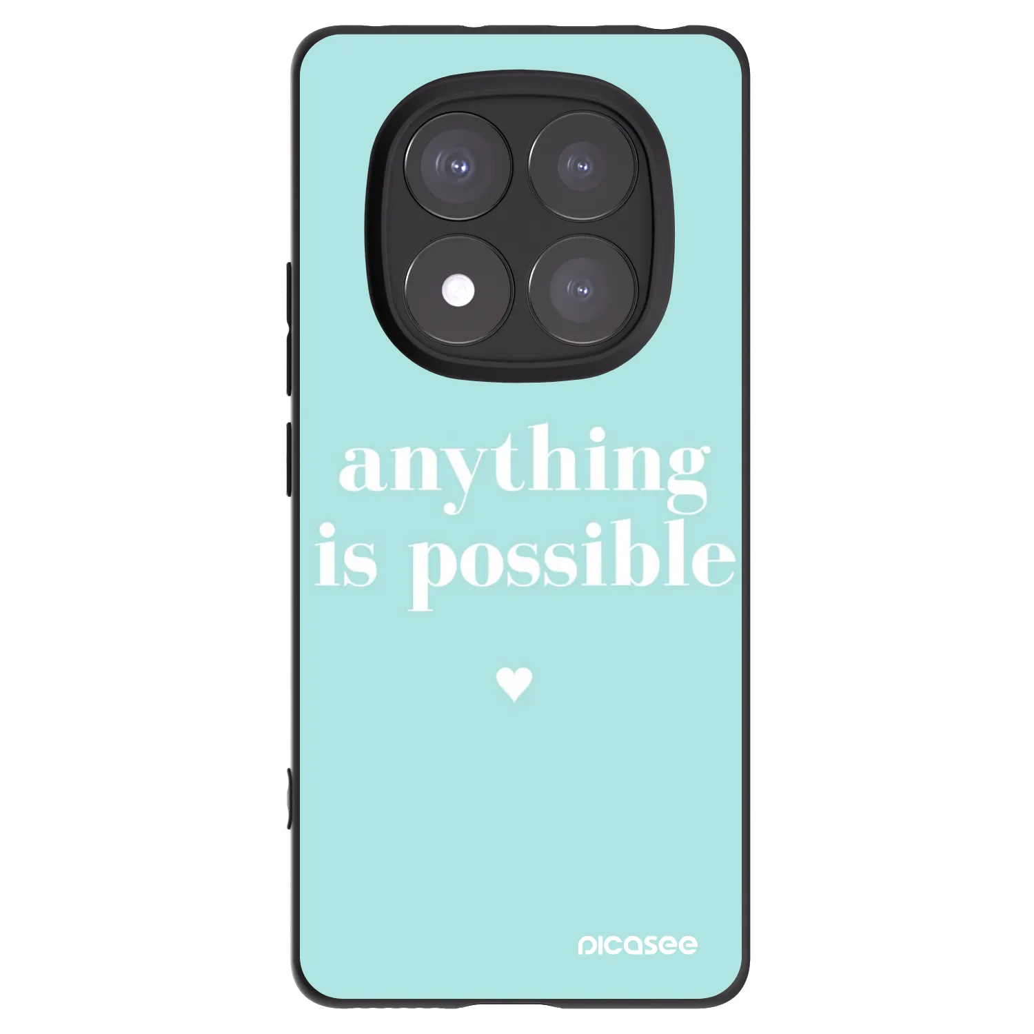 Picasee crna silikonska maskica za Xiaomi Redmi Note 14 Pro+ 5G - Anything is possible