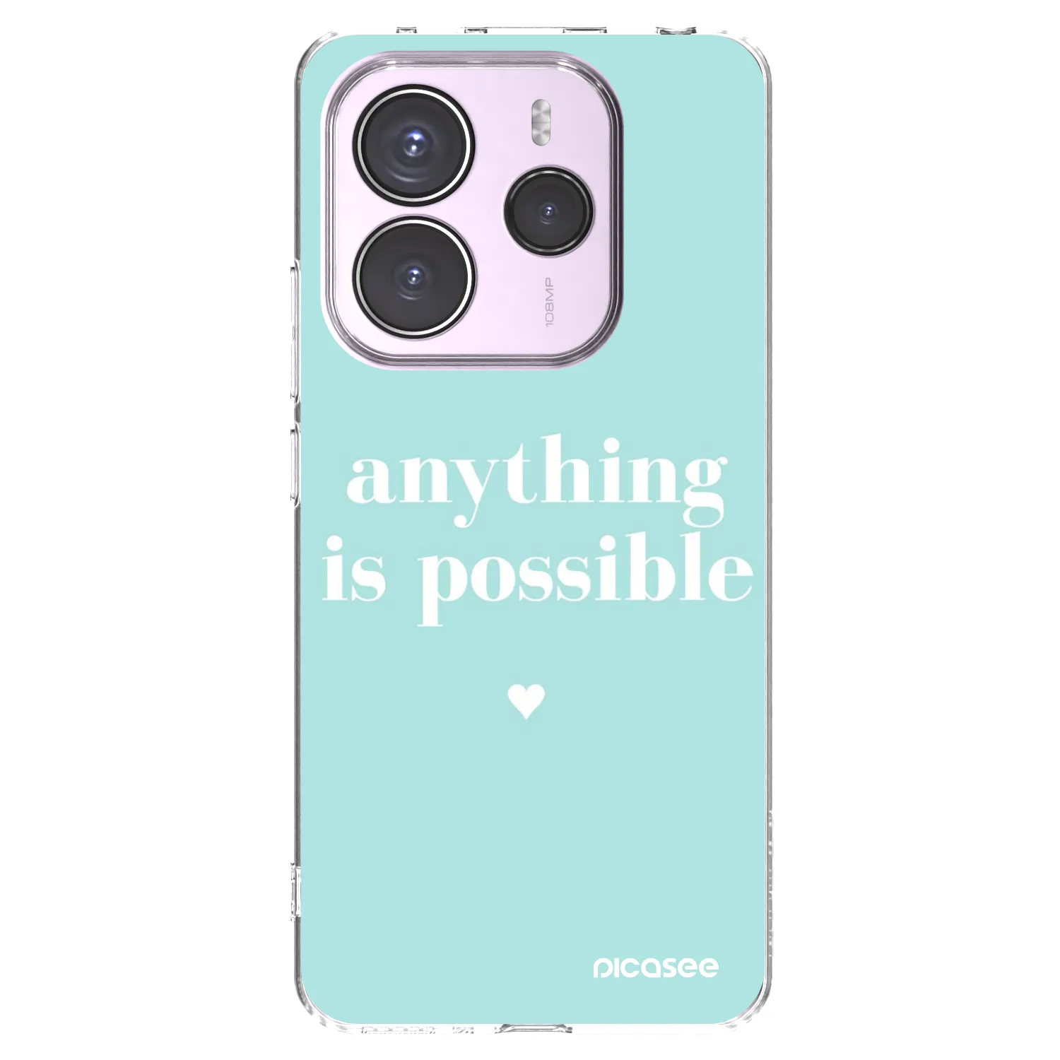 Picasee silikonska prozirna maskica za Xiaomi Redmi Note 14 5G - Anything is possible