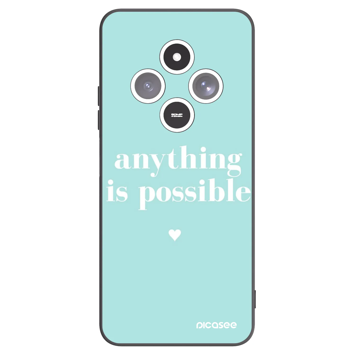 Picasee crna silikonska maskica za Xiaomi Redmi 14C - Anything is possible