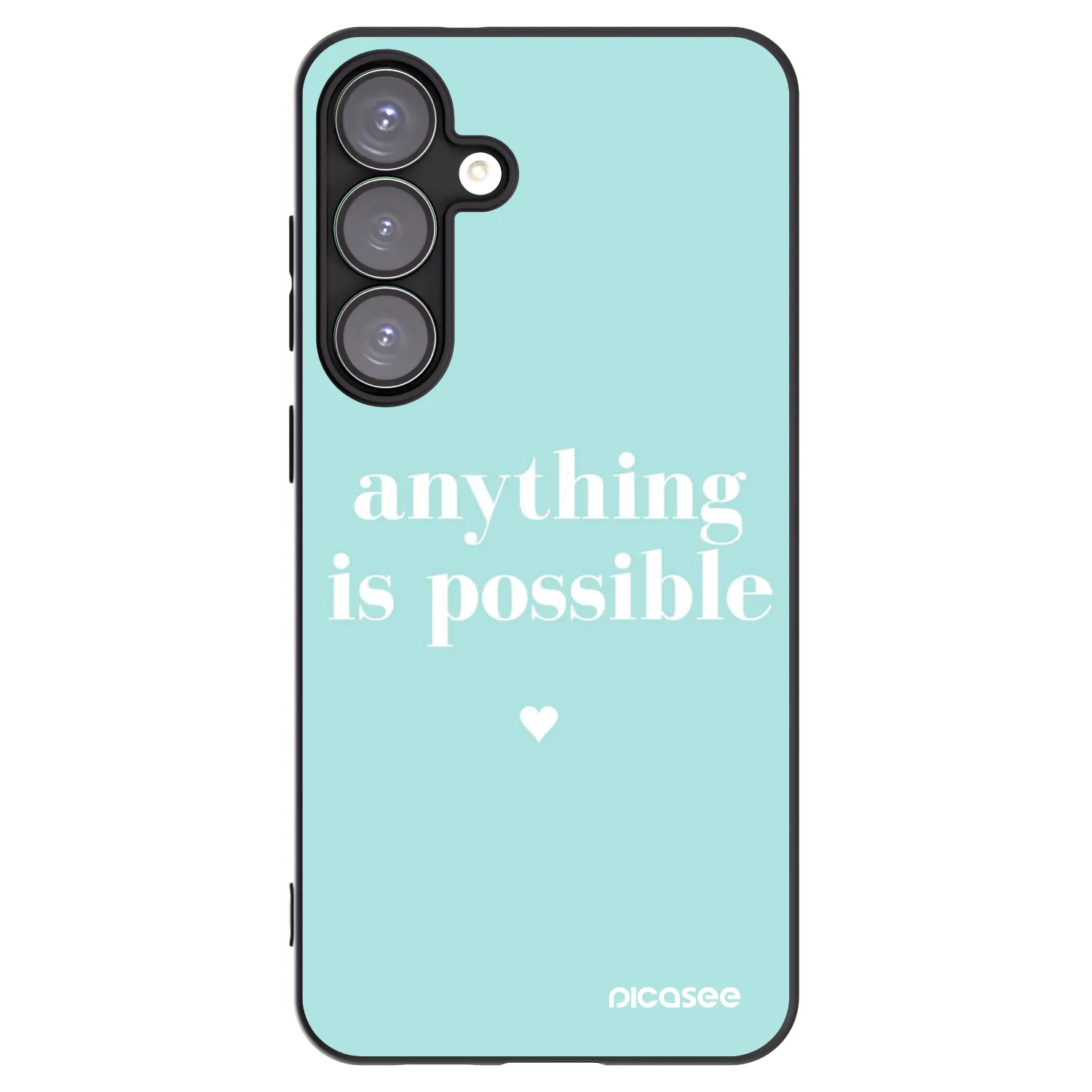 Picasee crna silikonska maskica za Samsung Galaxy S25+ 5G - Anything is possible