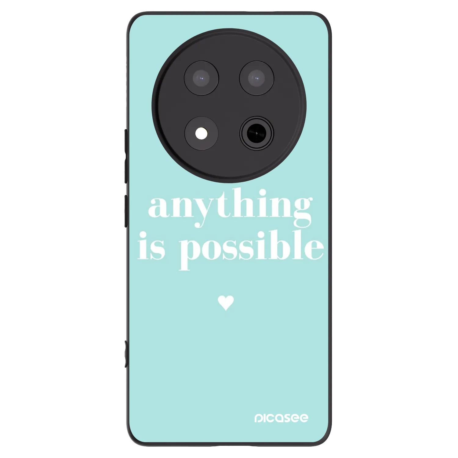 Picasee crna silikonska maskica za Honor Magic7 Lite 5G - Anything is possible