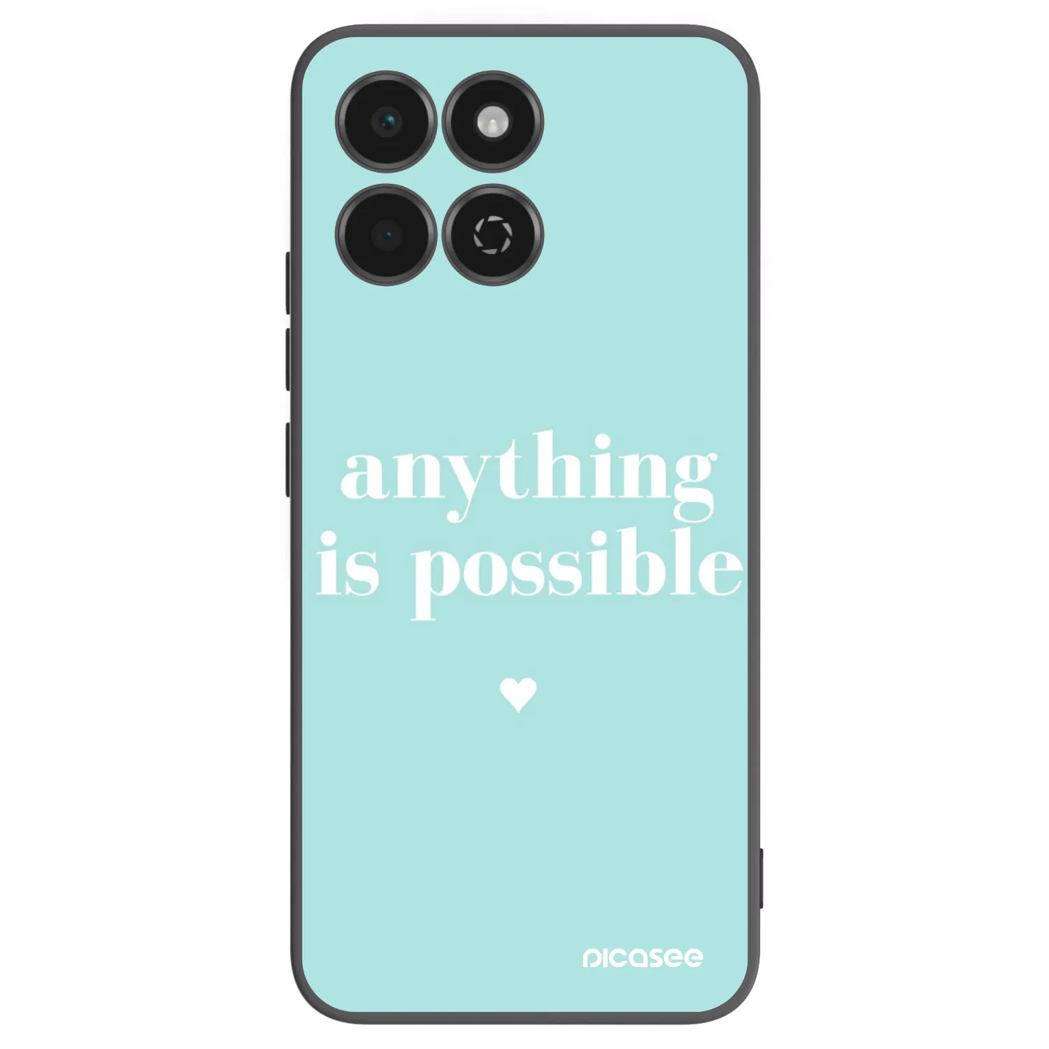 Picasee crna silikonska maskica za Honor 200 Smart 5G - Anything is possible