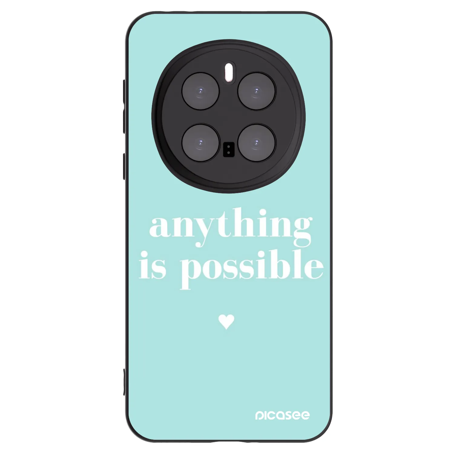 Picasee crna silikonska maskica za Honor Magic7 Pro 5G - Anything is possible