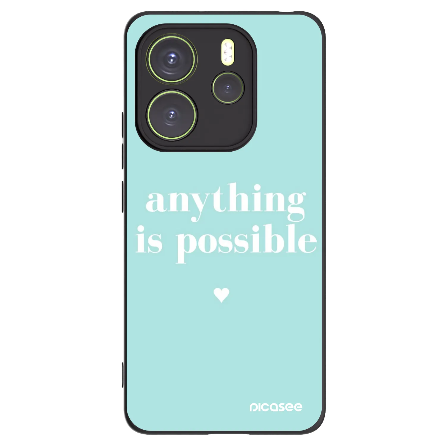 Picasee crna silikonska maskica za Xiaomi Redmi Note 14 4G - Anything is possible