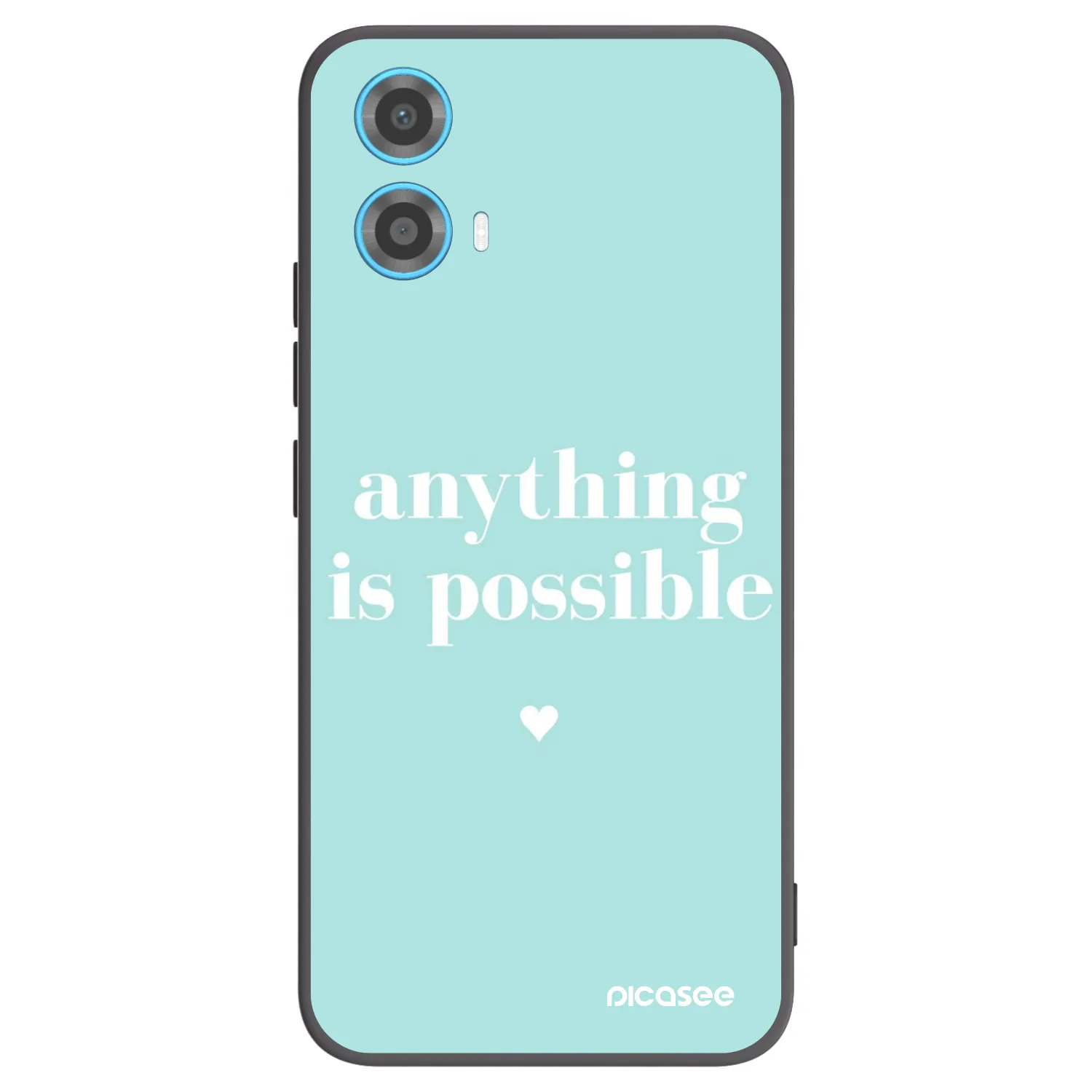 Picasee crna silikonska maskica za Motorola Moto G34 5G - Anything is possible
