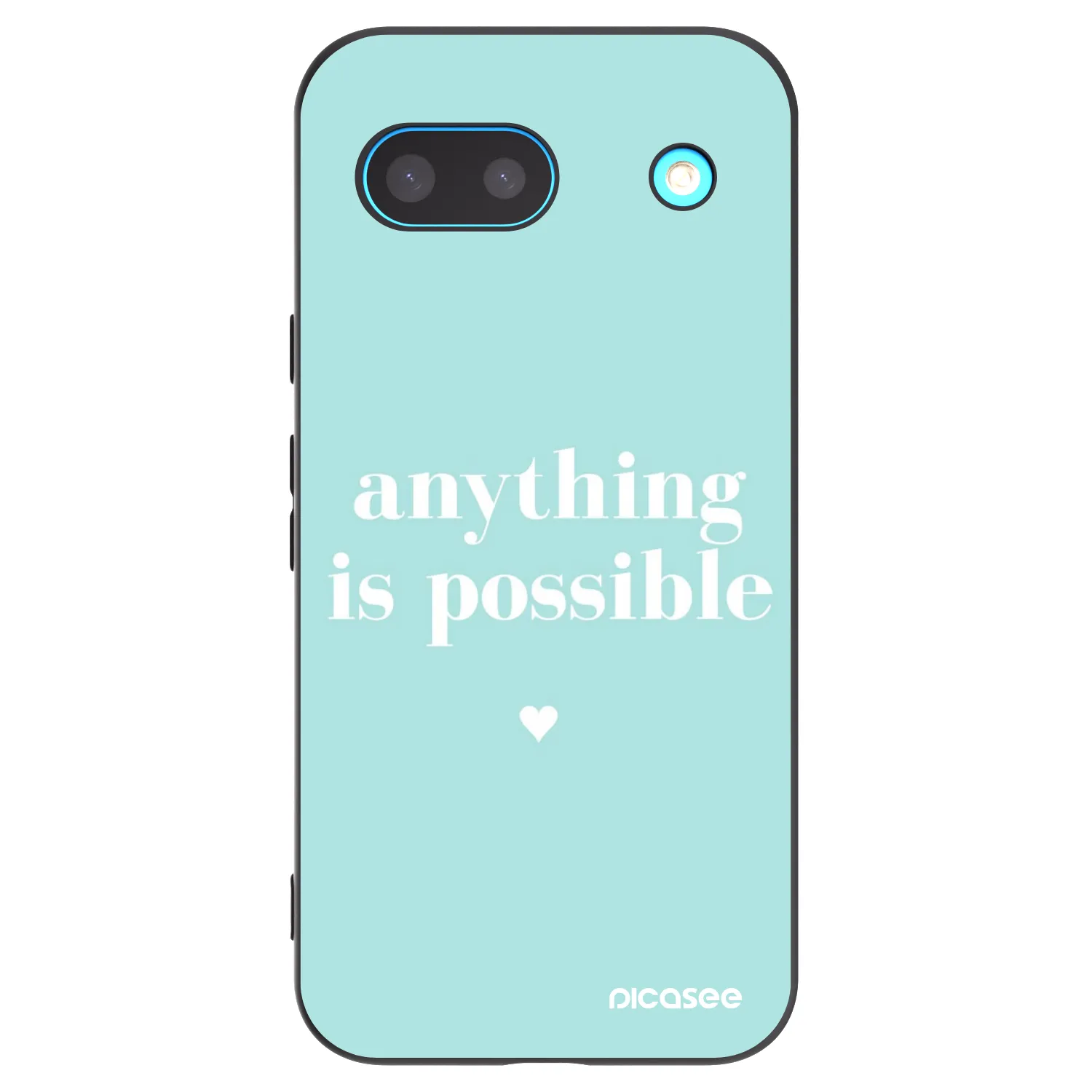 Picasee crna silikonska maskica za Google Pixel 8a - Anything is possible