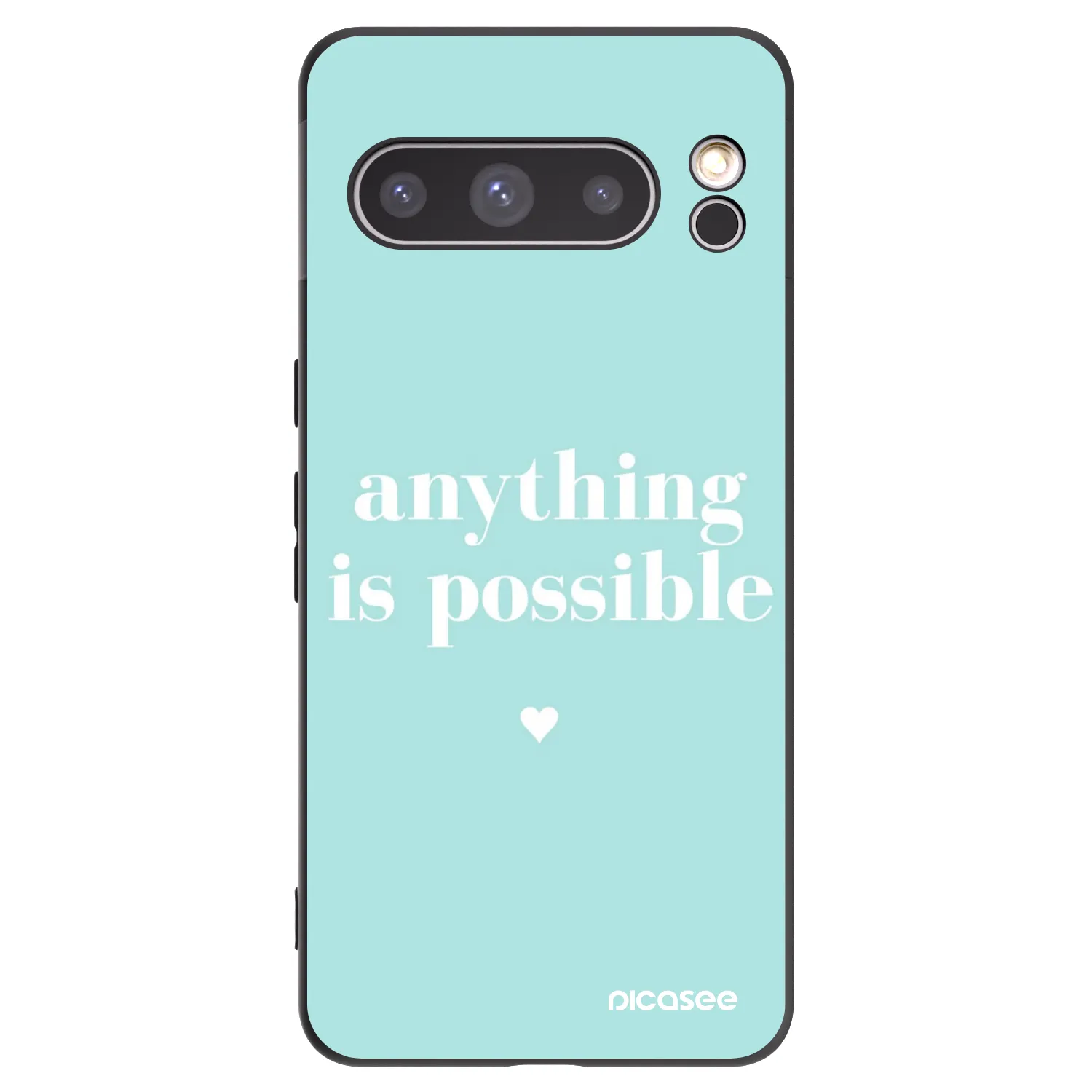 Picasee crna silikonska maskica za Google Pixel 8 Pro - Anything is possible
