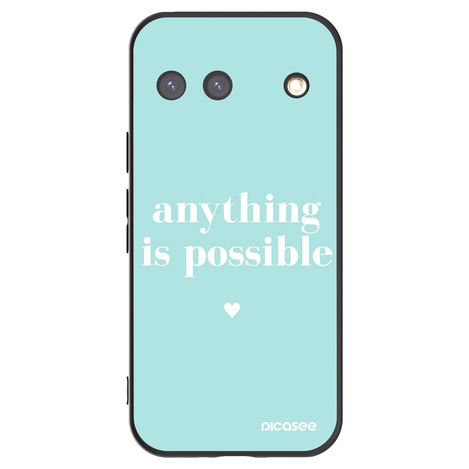 Picasee crna silikonska maskica za Google Pixel 9 - Anything is possible