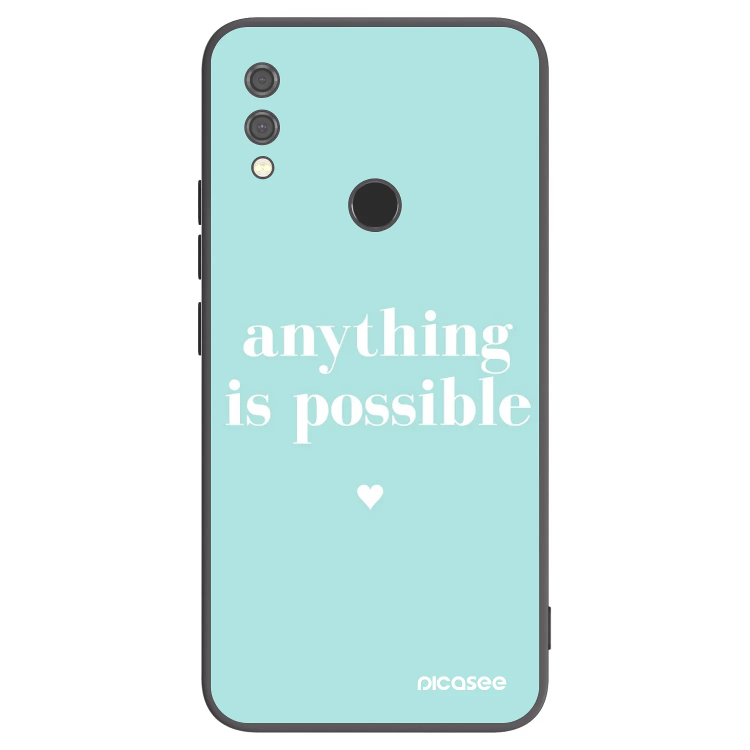 Picasee crna silikonska maskica za Xiaomi Redmi Note 7 - Anything is possible
