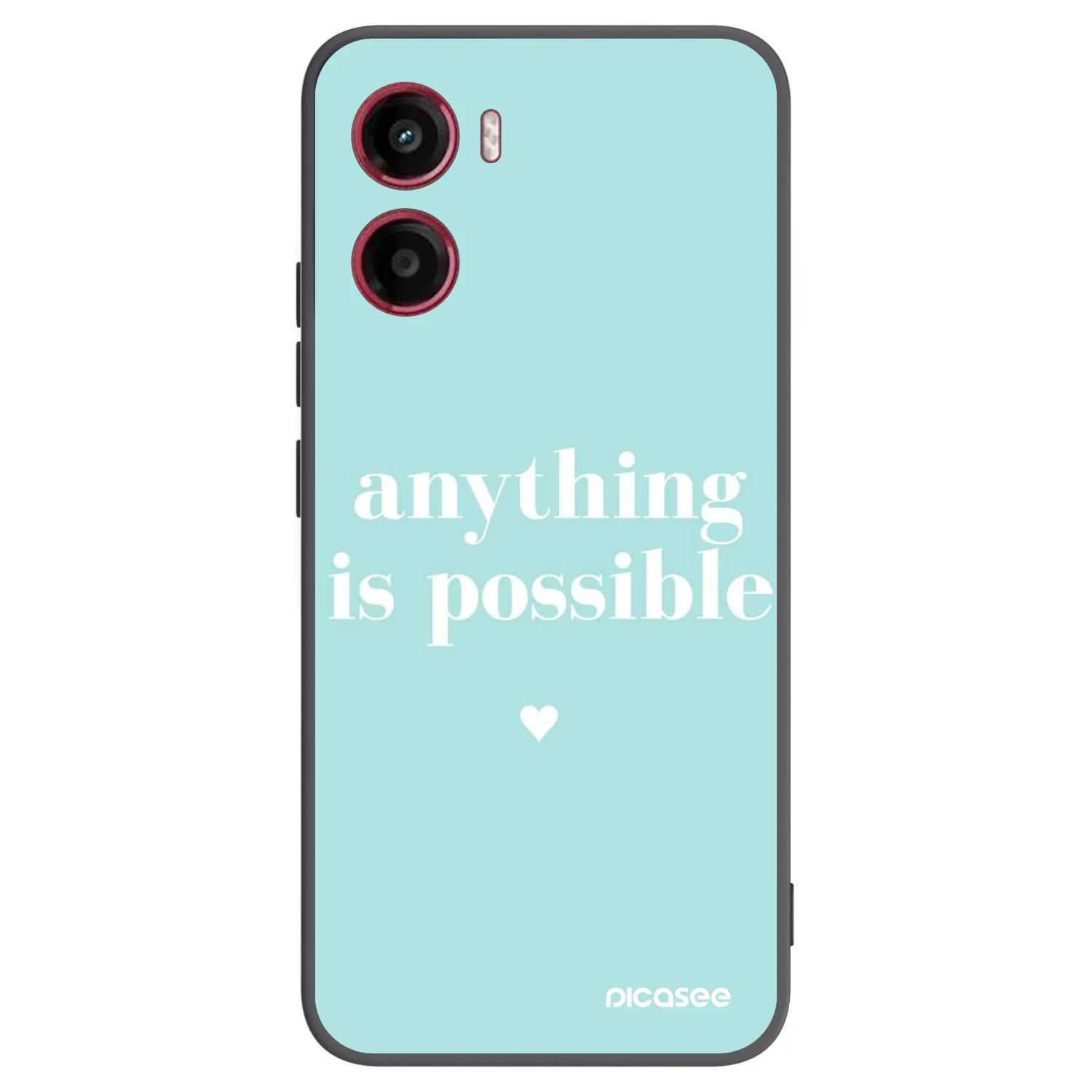 Picasee crna silikonska maskica za Motorola Moto G05 - Anything is possible