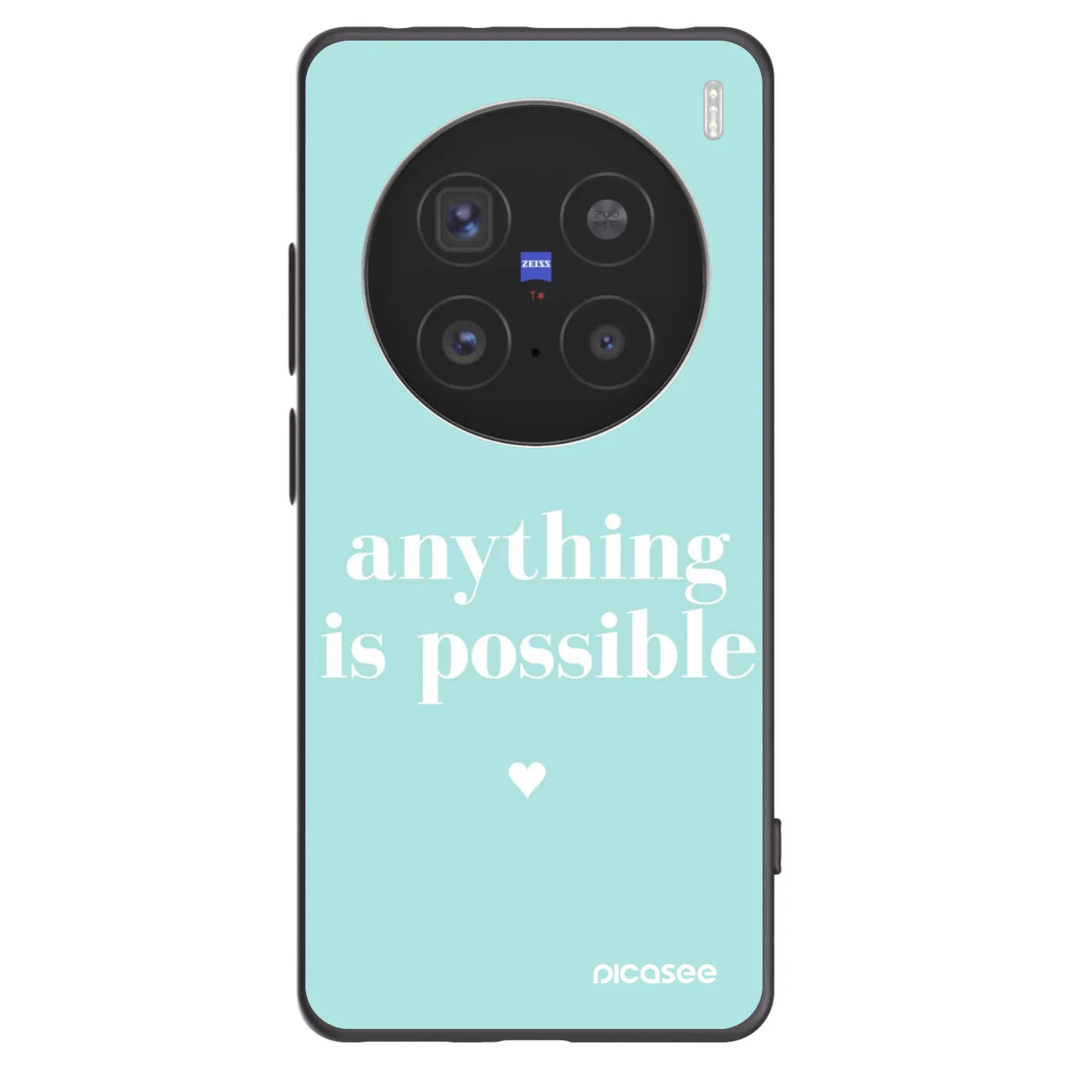 Picasee crna silikonska maskica za Vivo X200 Pro - Anything is possible