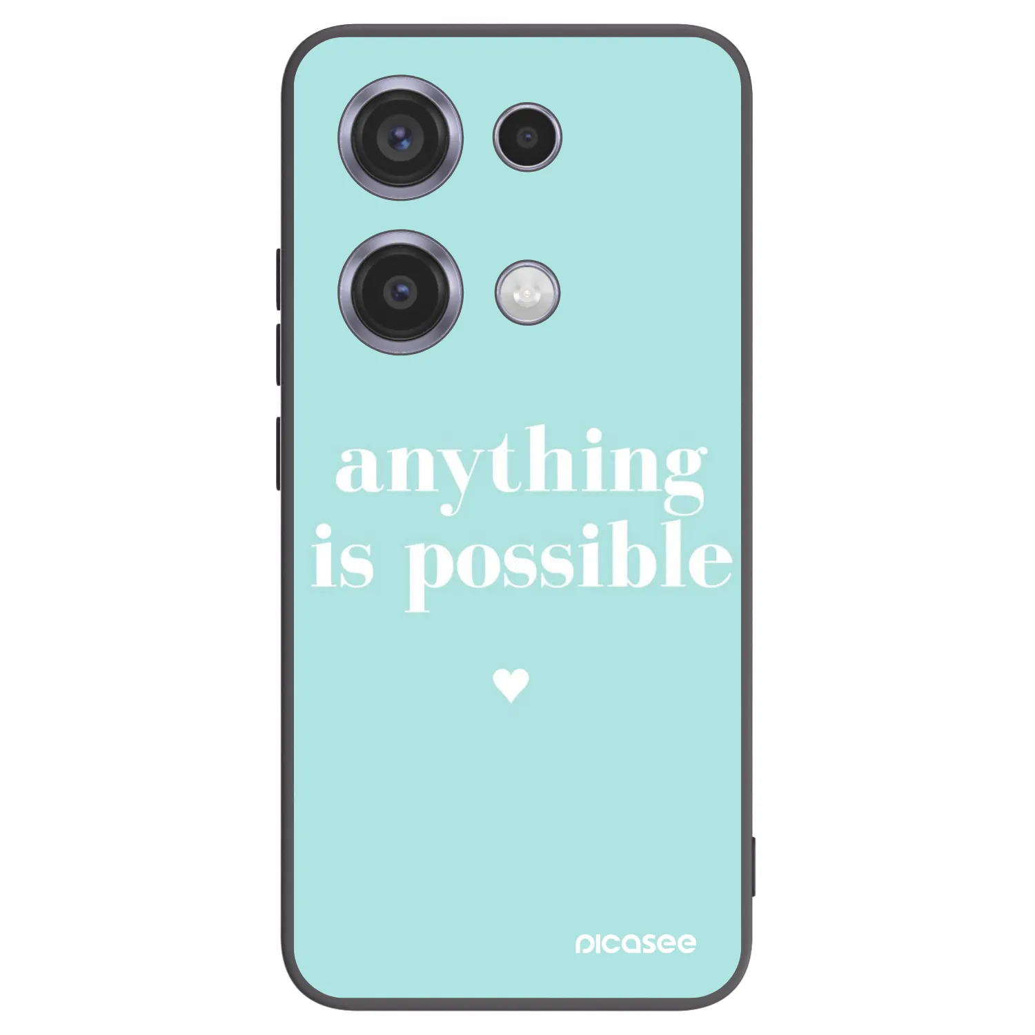 Picasee crna silikonska maskica za Xiaomi Redmi Note 14S - Anything is possible