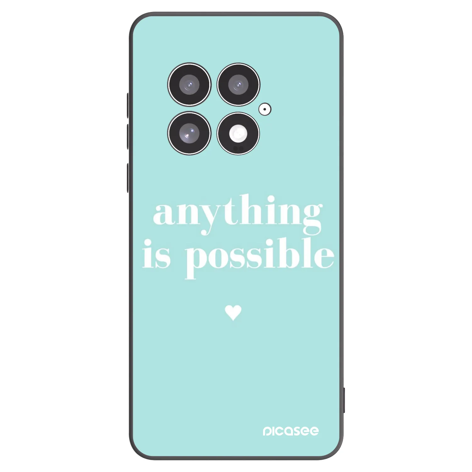 Picasee crna silikonska maskica za OnePlus 13 5G - Anything is possible