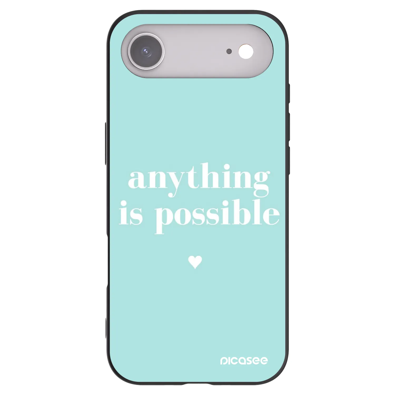 Picasee crna silikonska maskica za Apple iPhone Air - Anything is possible