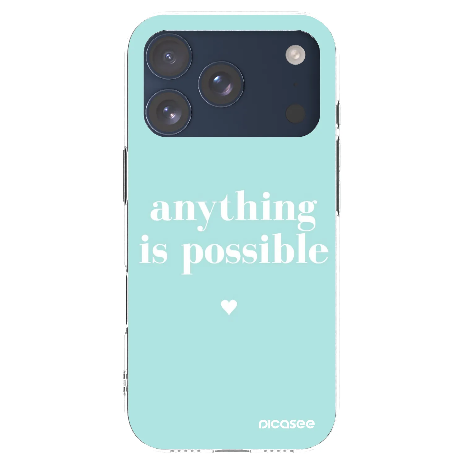 Picasee silikonska prozirna maskica za Apple iPhone 17 Pro - Anything is possible