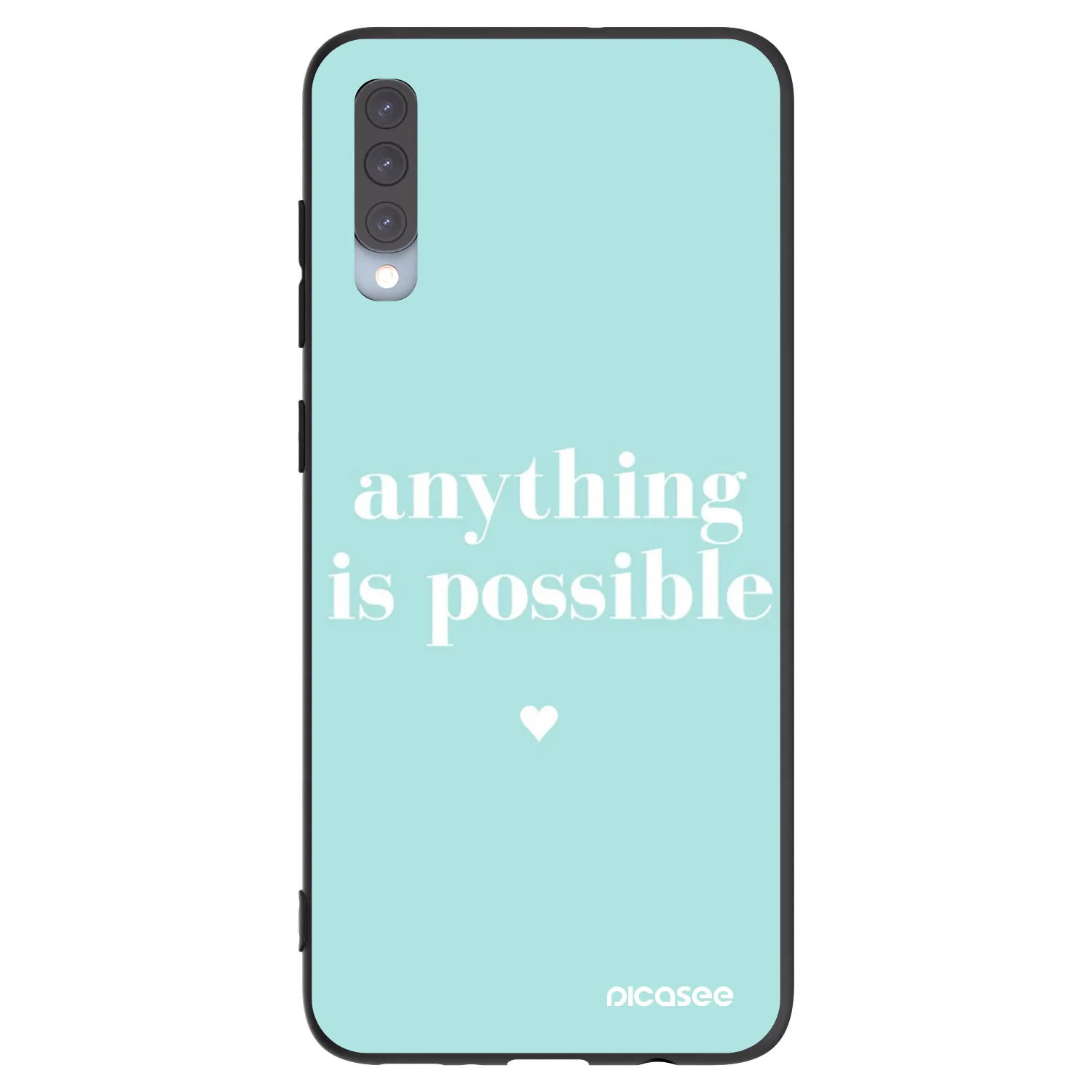 Picasee crna silikonska maskica za Samsung Galaxy A70 A705F - Anything is possible