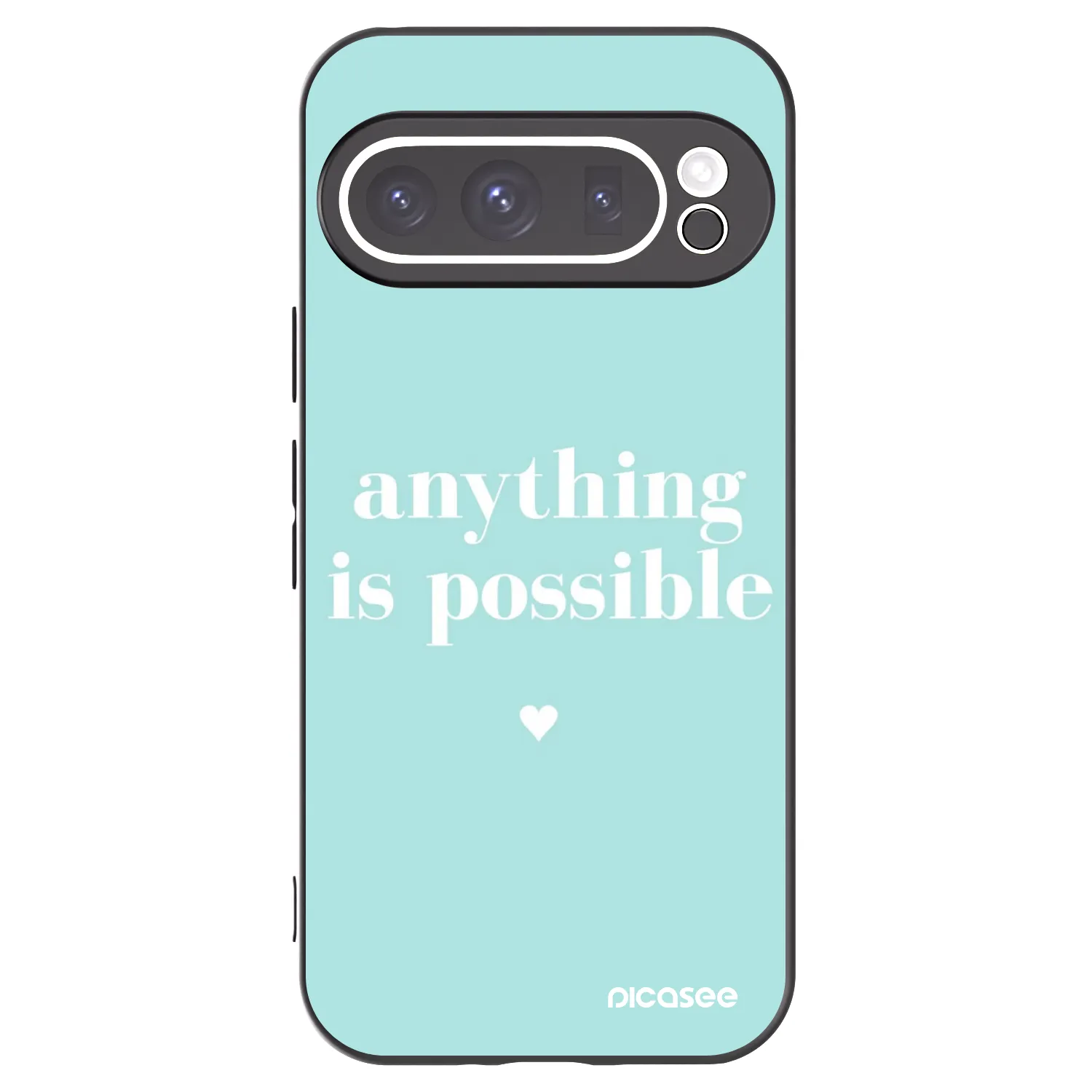 Picasee crna silikonska maskica za Google Pixel 9 Pro XL - Anything is possible