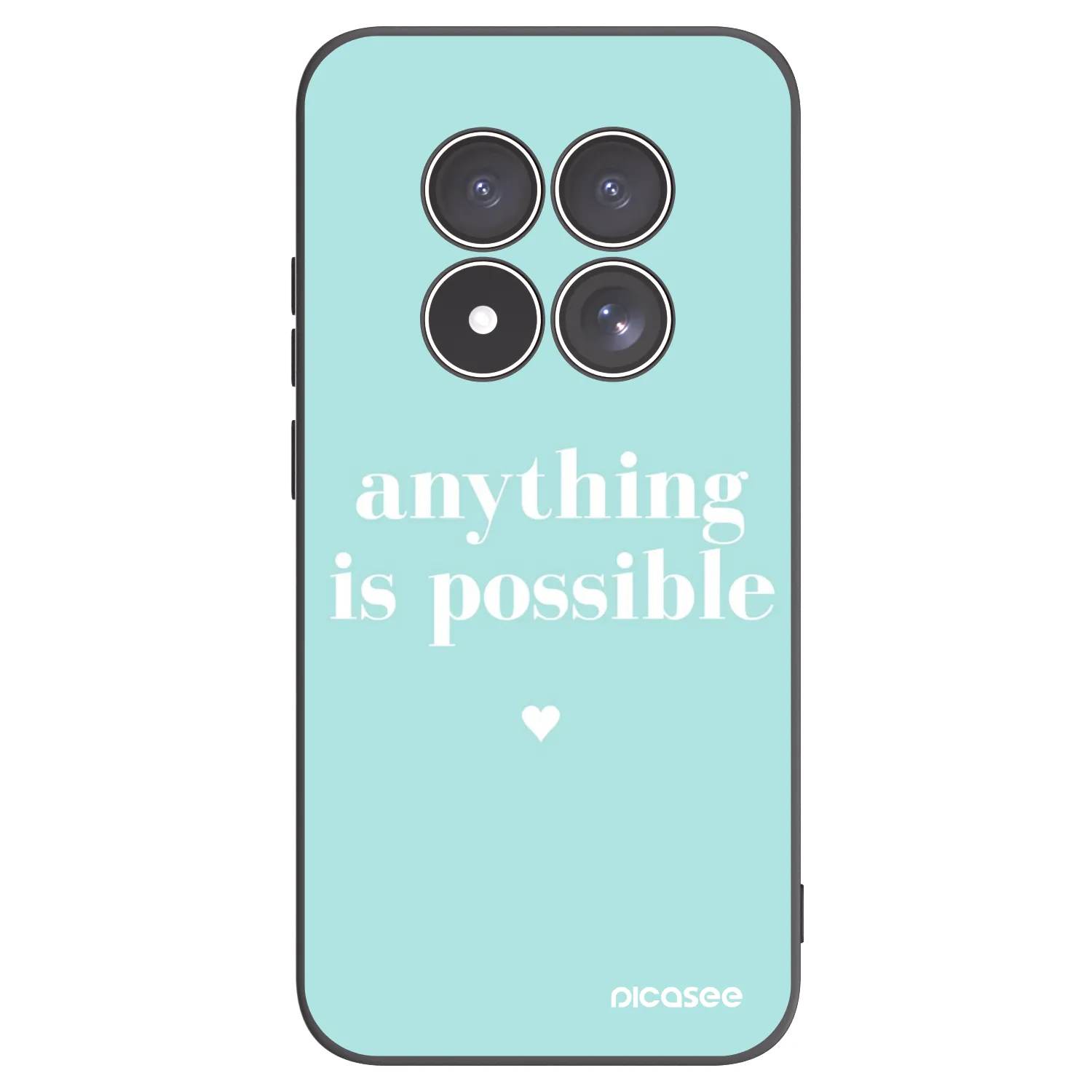 Picasee crna silikonska maskica za Xiaomi Redmi Note 15 Pro 4G - Anything is possible