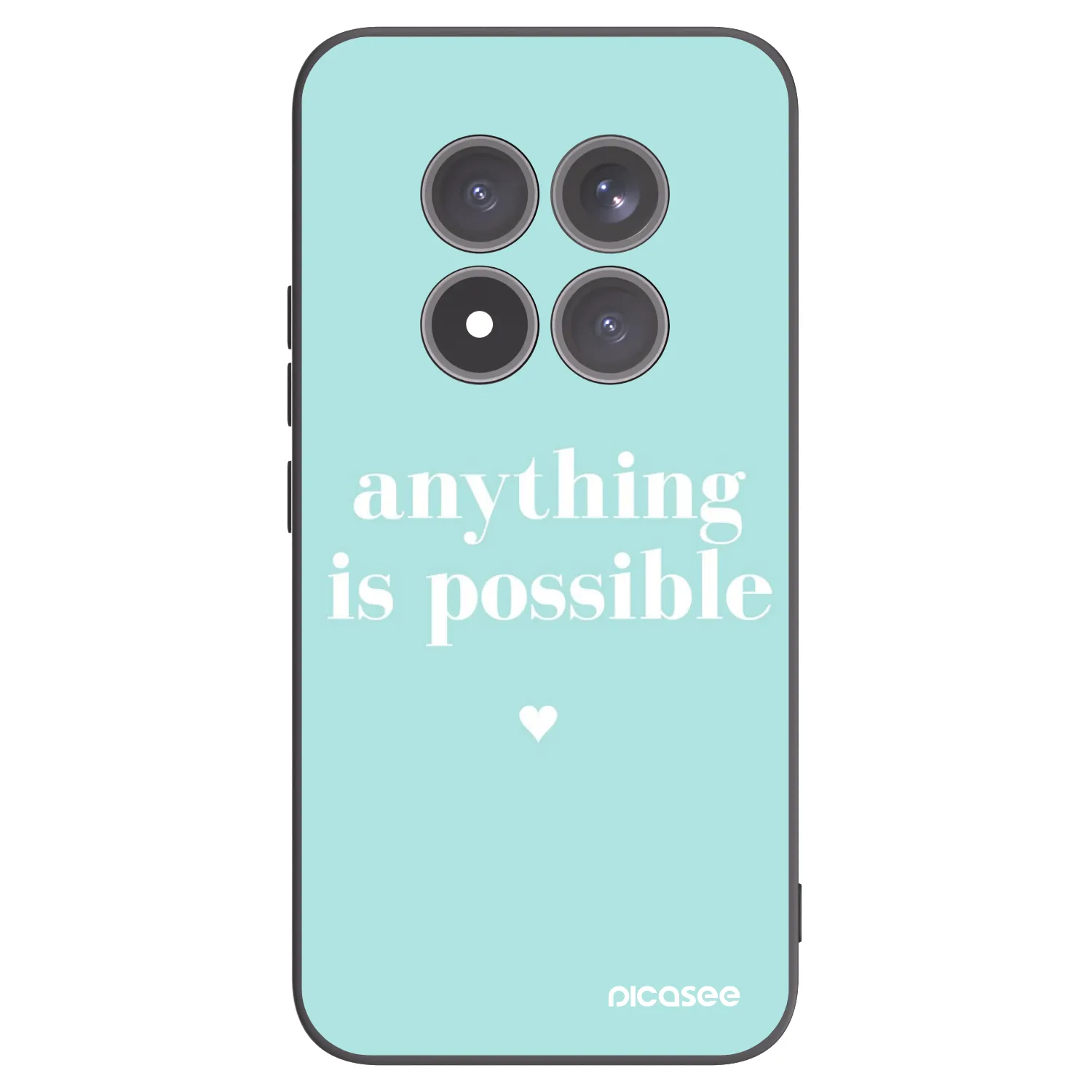 Picasee crna silikonska maskica za Xiaomi Redmi Note 15 Pro+ - Anything is possible