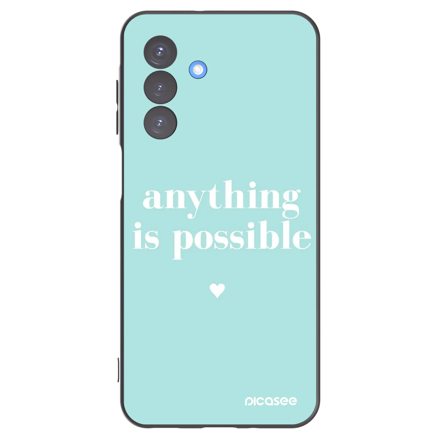 Picasee crna silikonska maskica za Samsung Galaxy A17 5G - Anything is possible