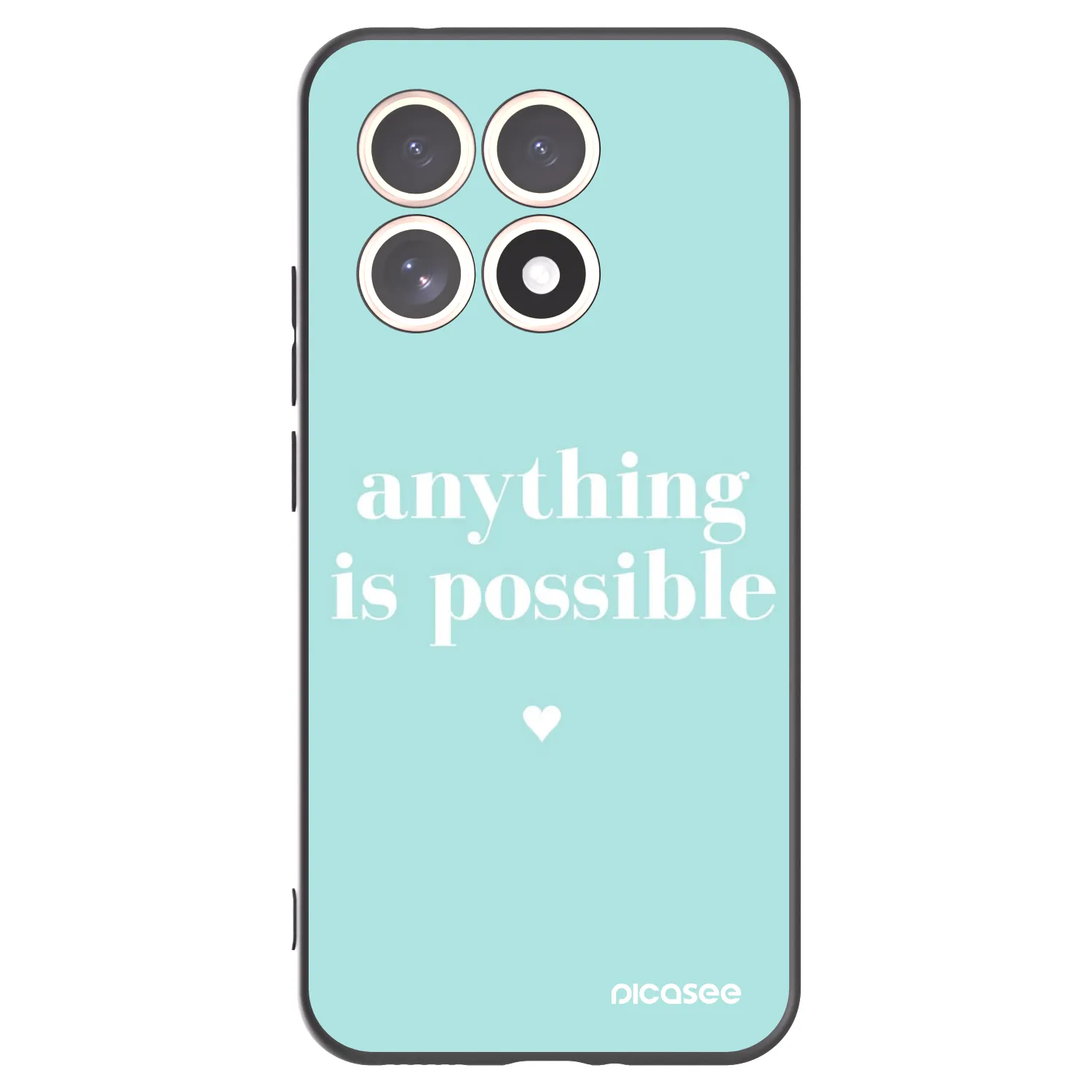 Picasee crna silikonska maskica za Xiaomi 15T - Anything is possible