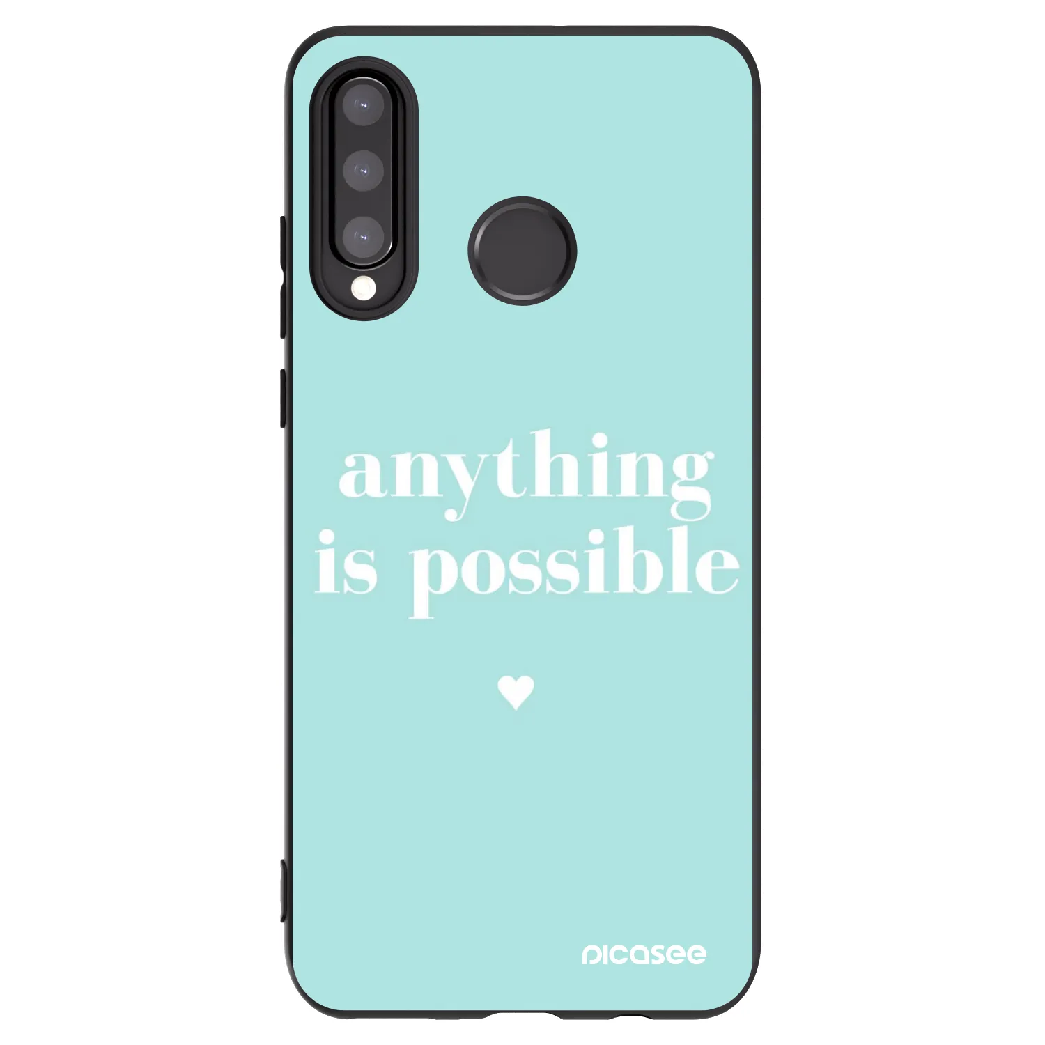 Picasee crna silikonska maskica za Huawei P30 Lite - Anything is possible
