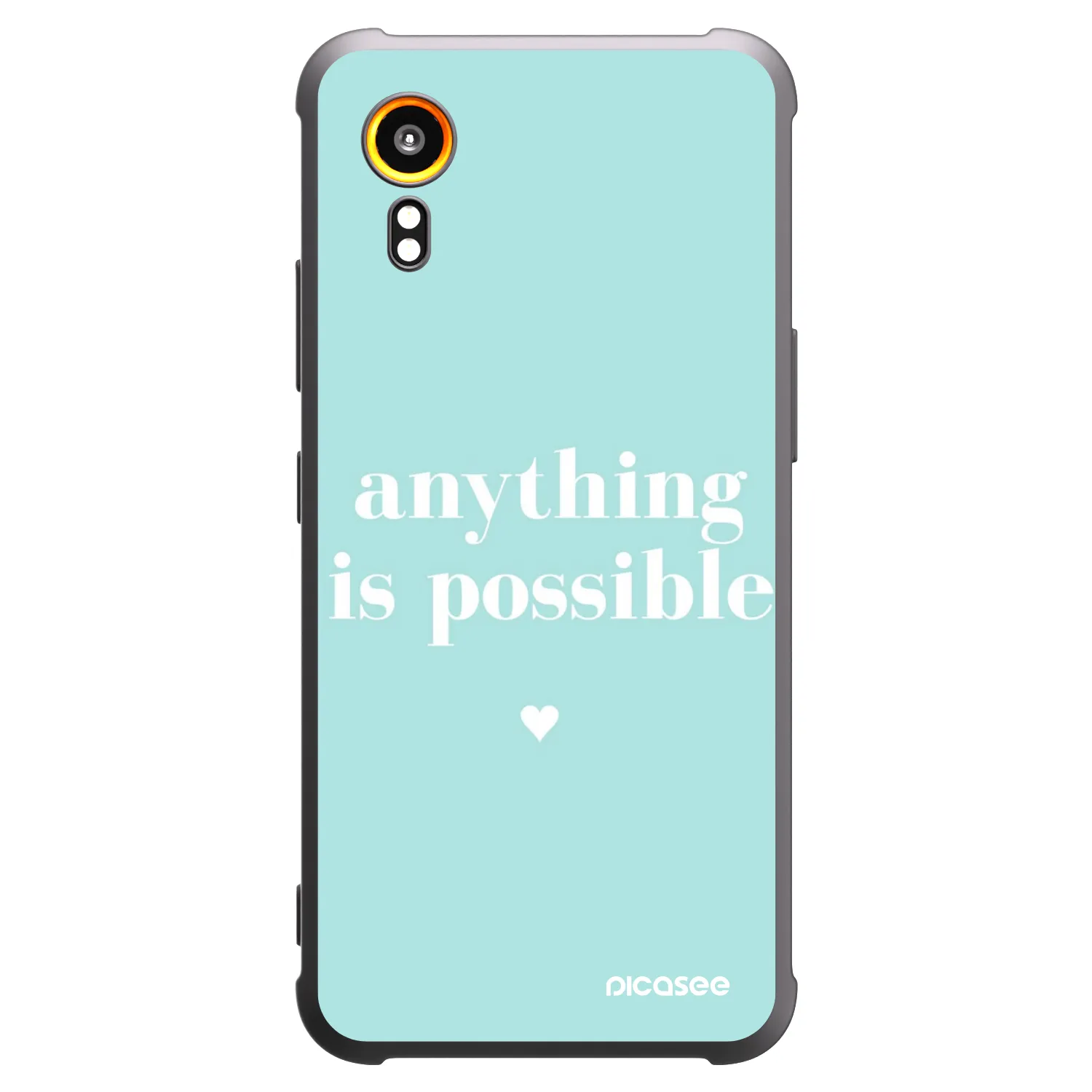 Picasee crna silikonska maskica za Samsung Galaxy Xcover 7 - Anything is possible