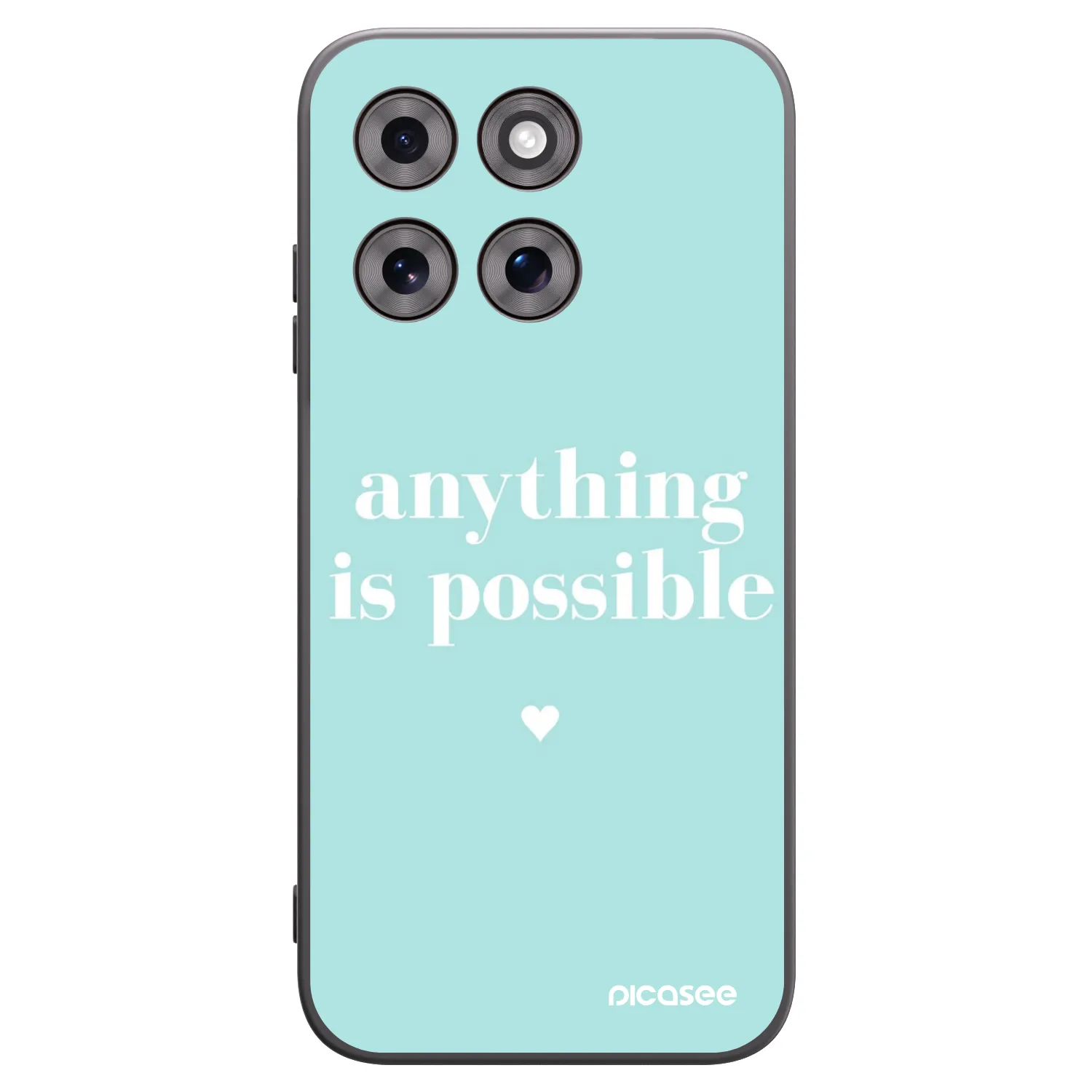 Picasee crna silikonska maskica za Motorola Moto G77 - Anything is possible