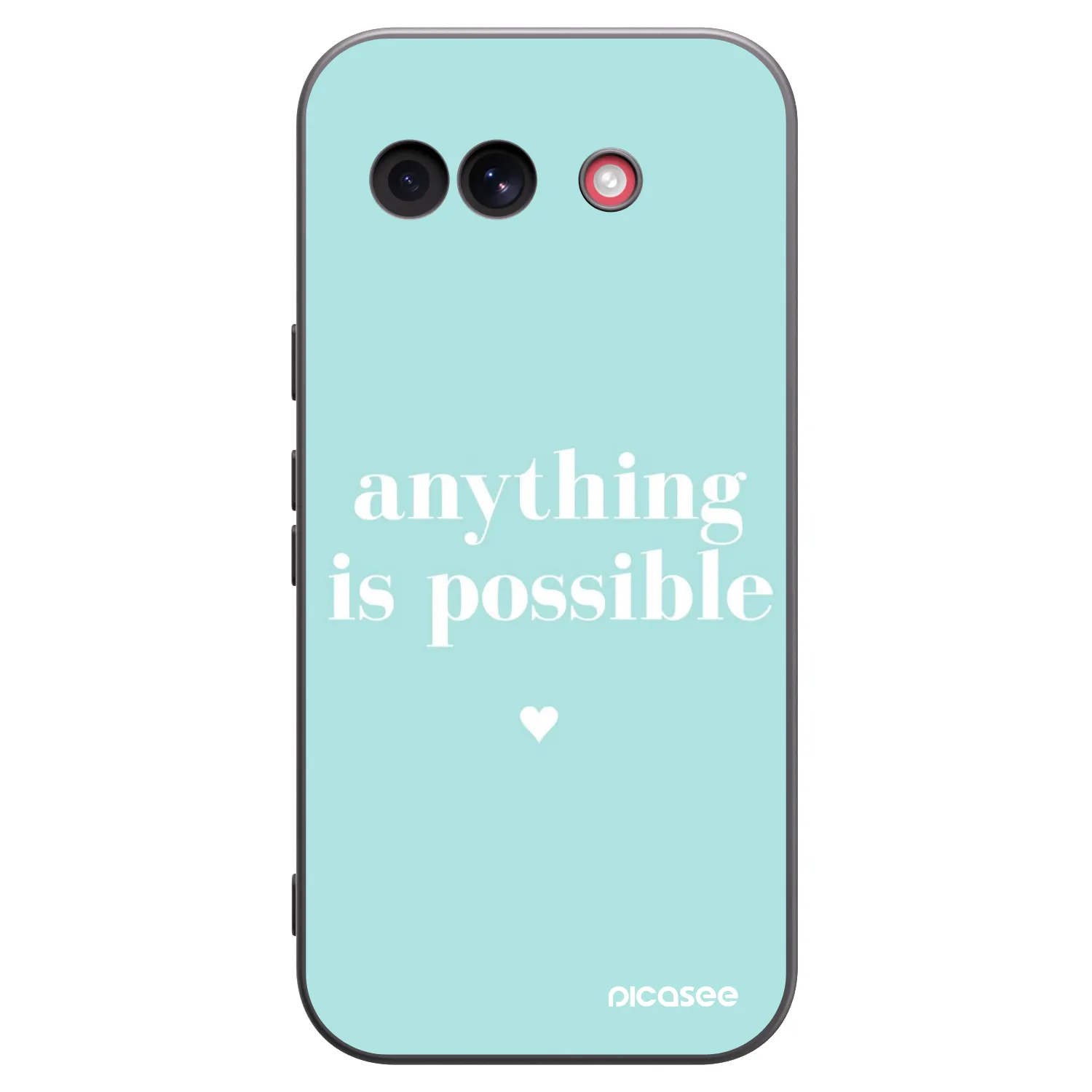 Picasee crna silikonska maskica za Google Pixel 10a - Anything is possible