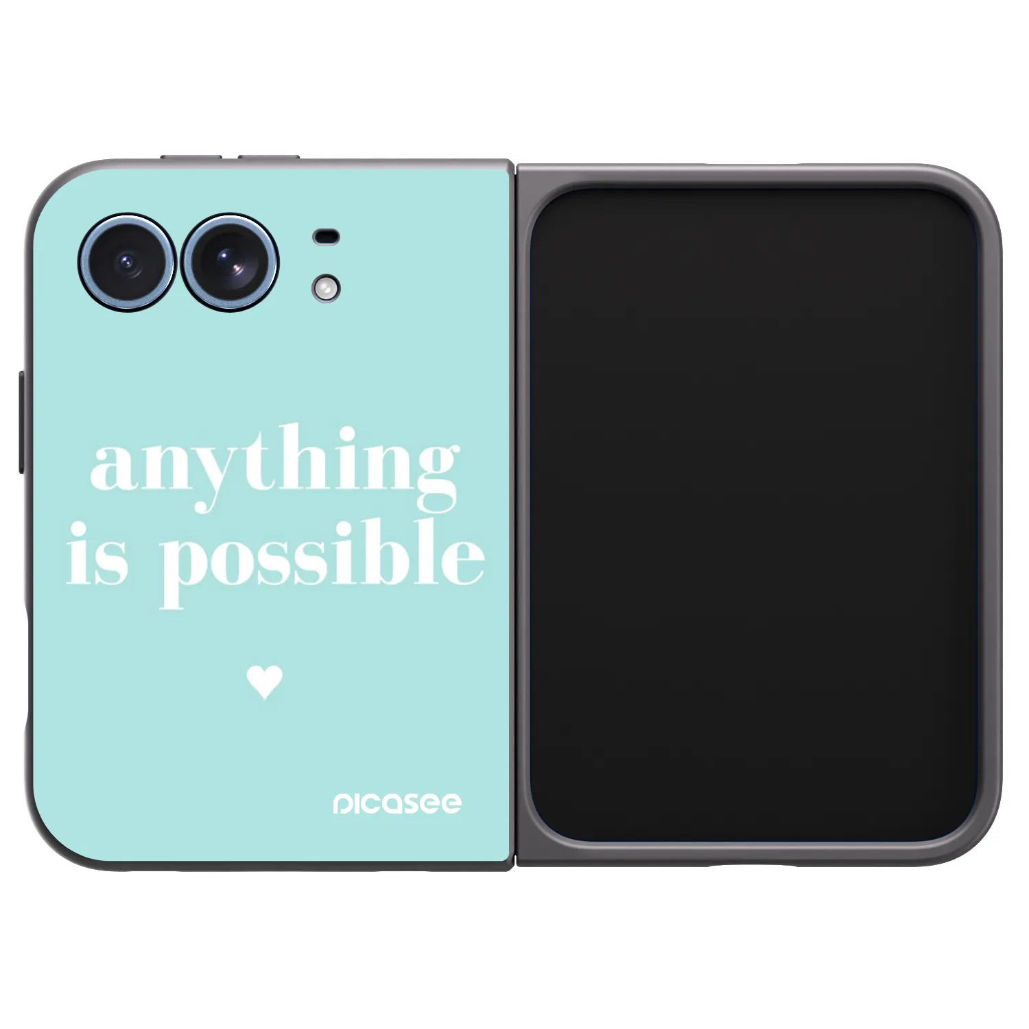 Picasee crna silikonska maskica za Apple iPhone Ultra - Anything is possible