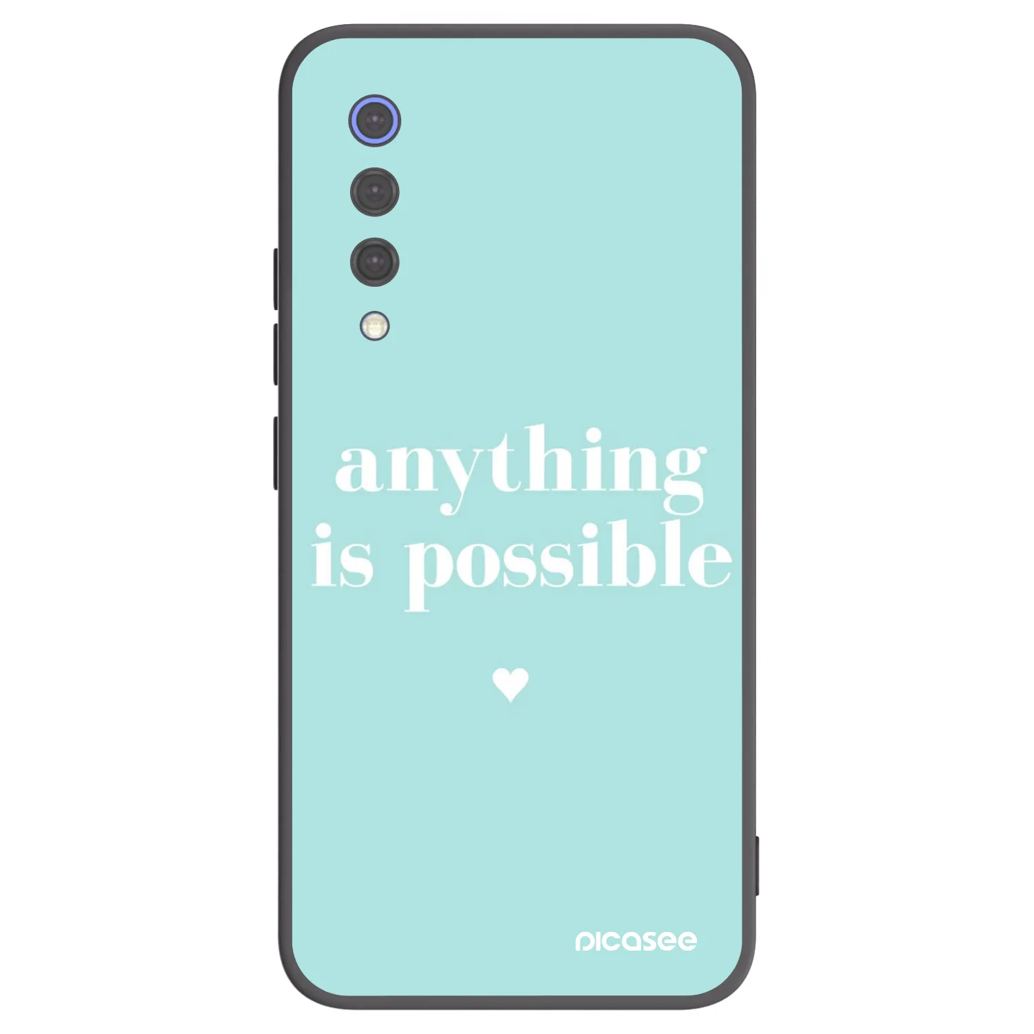 Picasee crna silikonska maskica za Xiaomi Mi 9 SE - Anything is possible