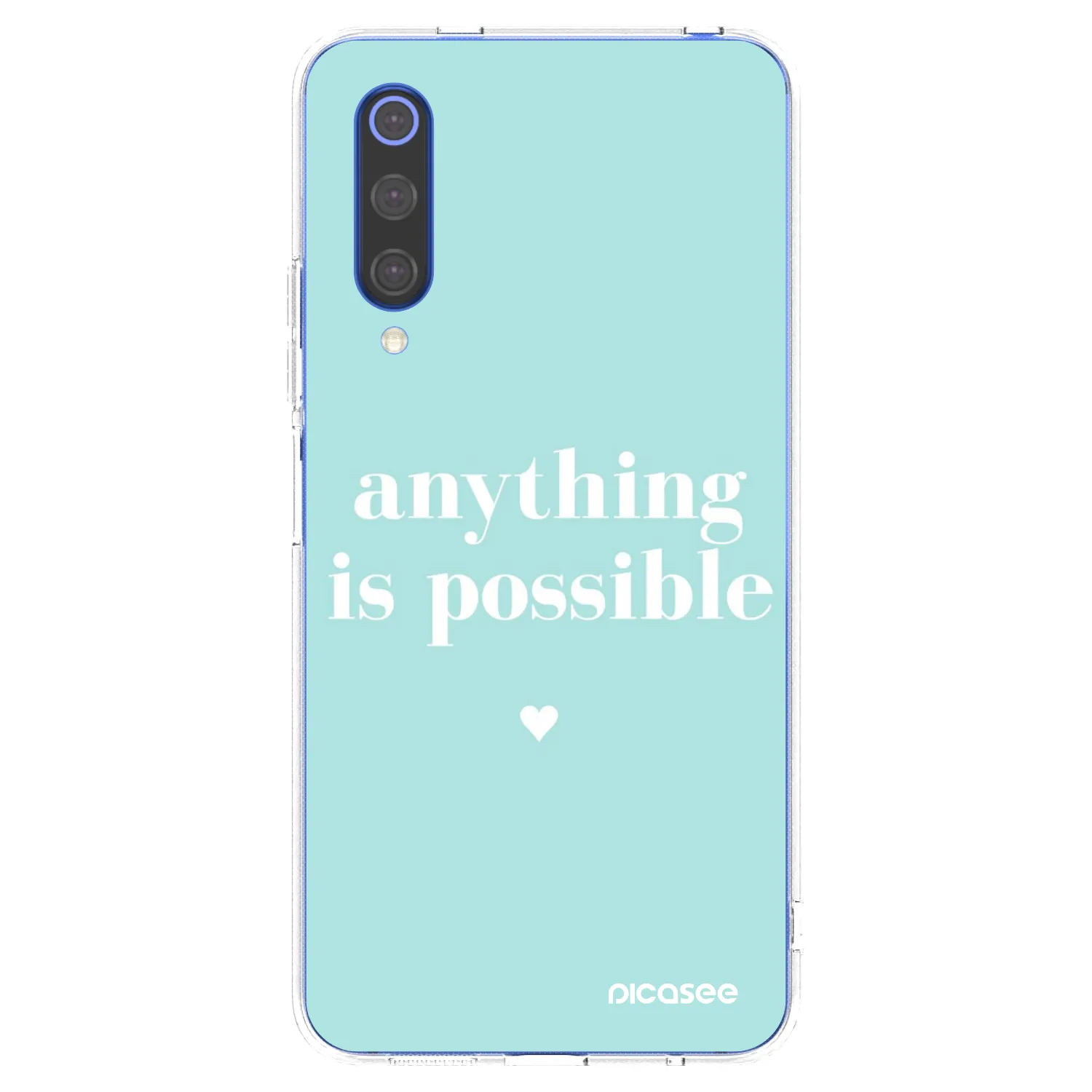 Picasee silikonska prozirna maskica za Xiaomi Mi 9 SE - Anything is possible