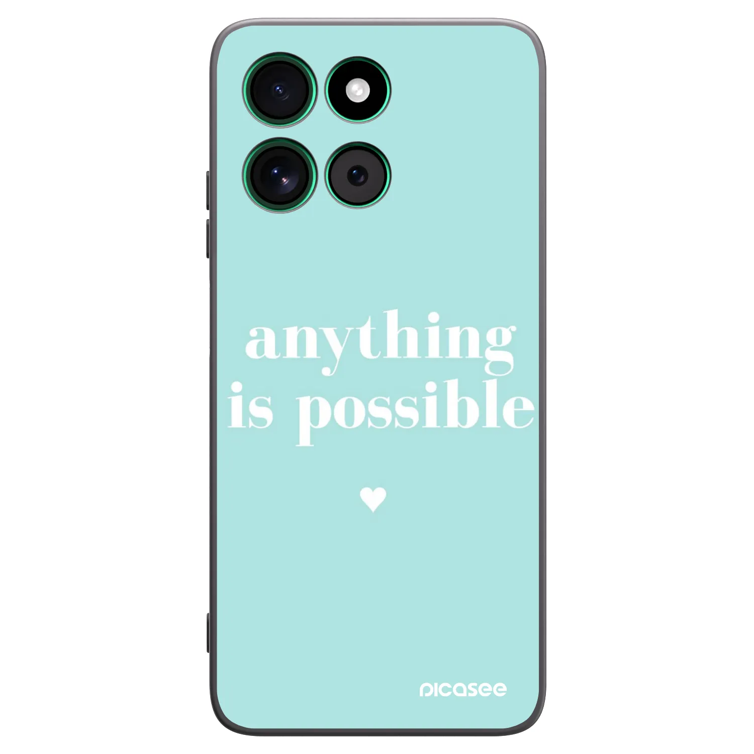 Picasee crna silikonska maskica za Motorola Moto G57 Power - Anything is possible