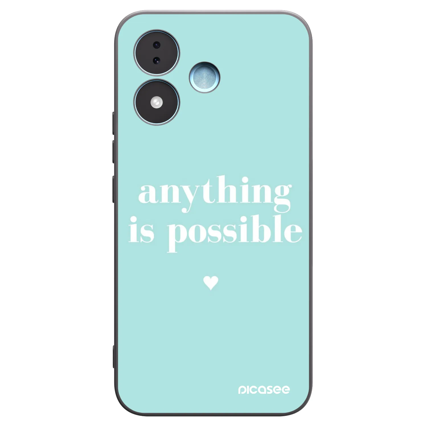Picasee crna silikonska maskica za Xiaomi Redmi Note 17 5G - Anything is possible