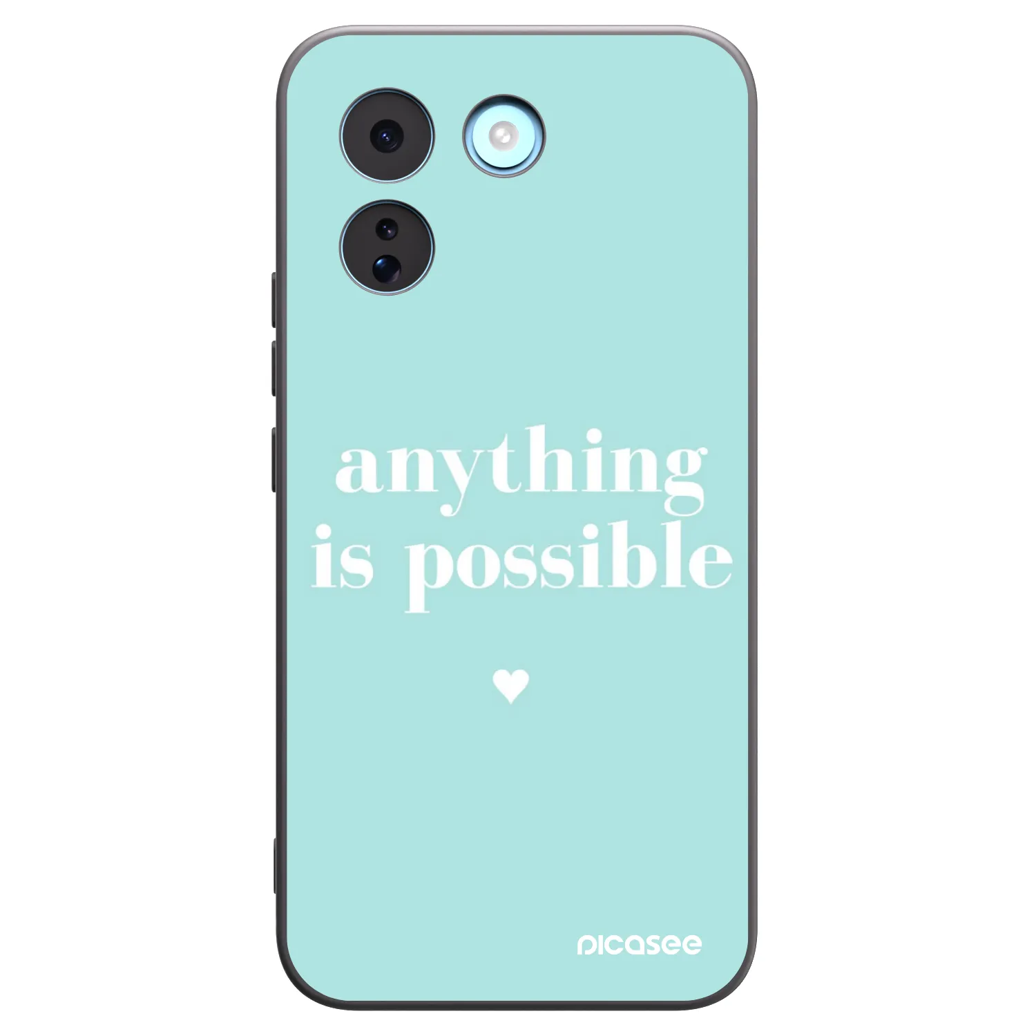 Picasee crna silikonska maskica za Xiaomi Redmi Note 17 Pro MAX 5G - Anything is possible
