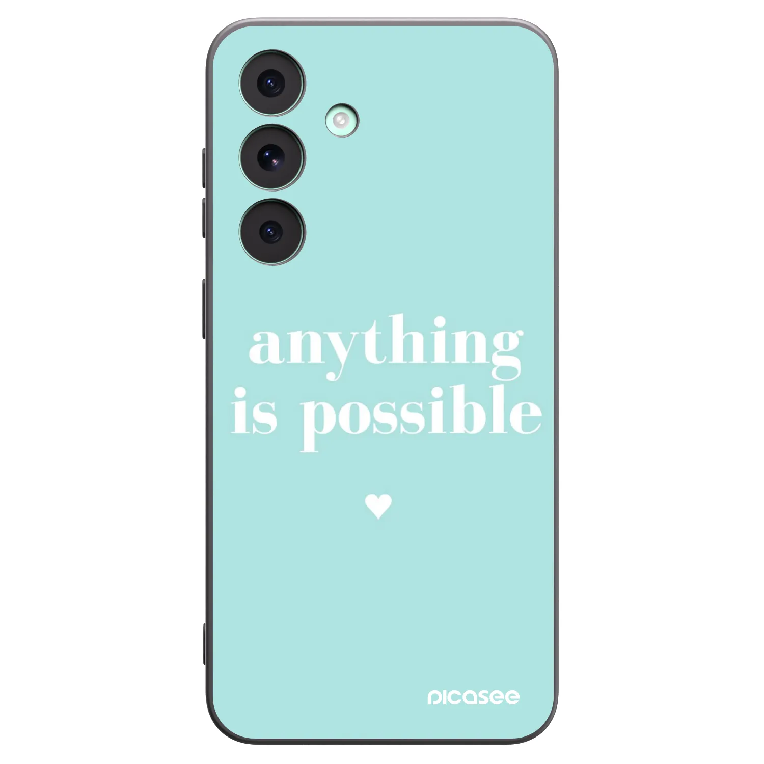 Picasee crna silikonska maskica za Samsung Galaxy S26 FE - Anything is possible