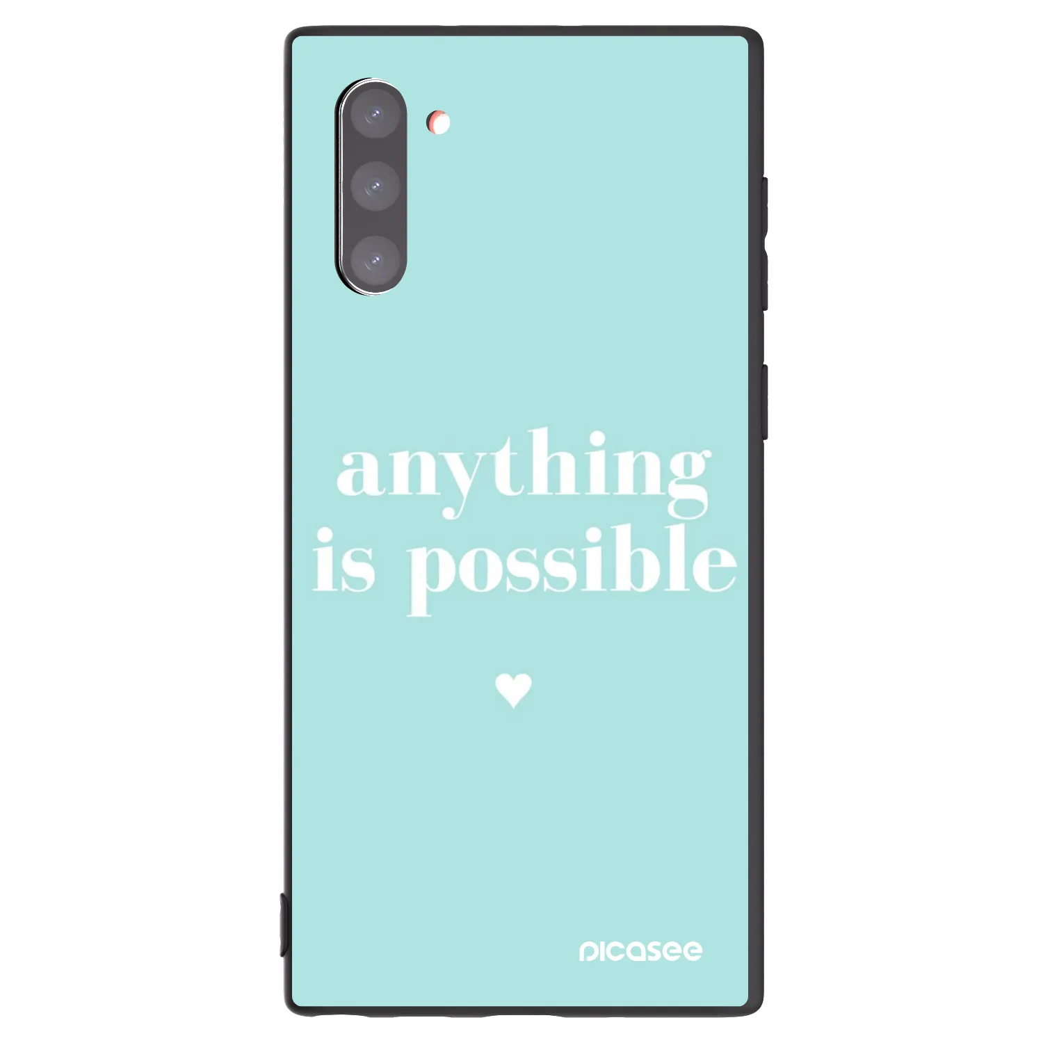 Picasee crna silikonska maskica za Samsung Galaxy Note 10 N970F - Anything is possible