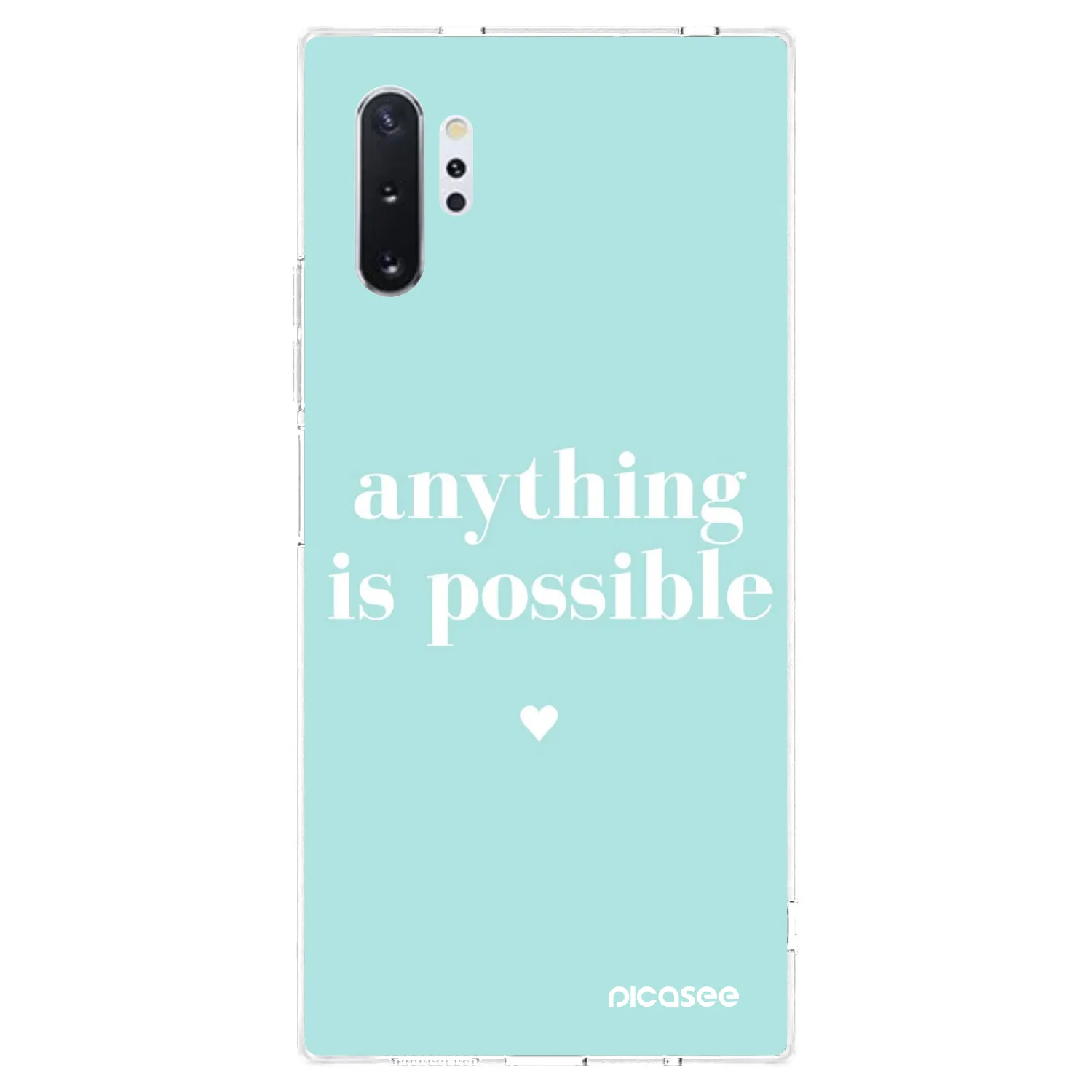 Picasee silikonska prozirna maskica za Samsung Galaxy Note 10+ N975F - Anything is possible