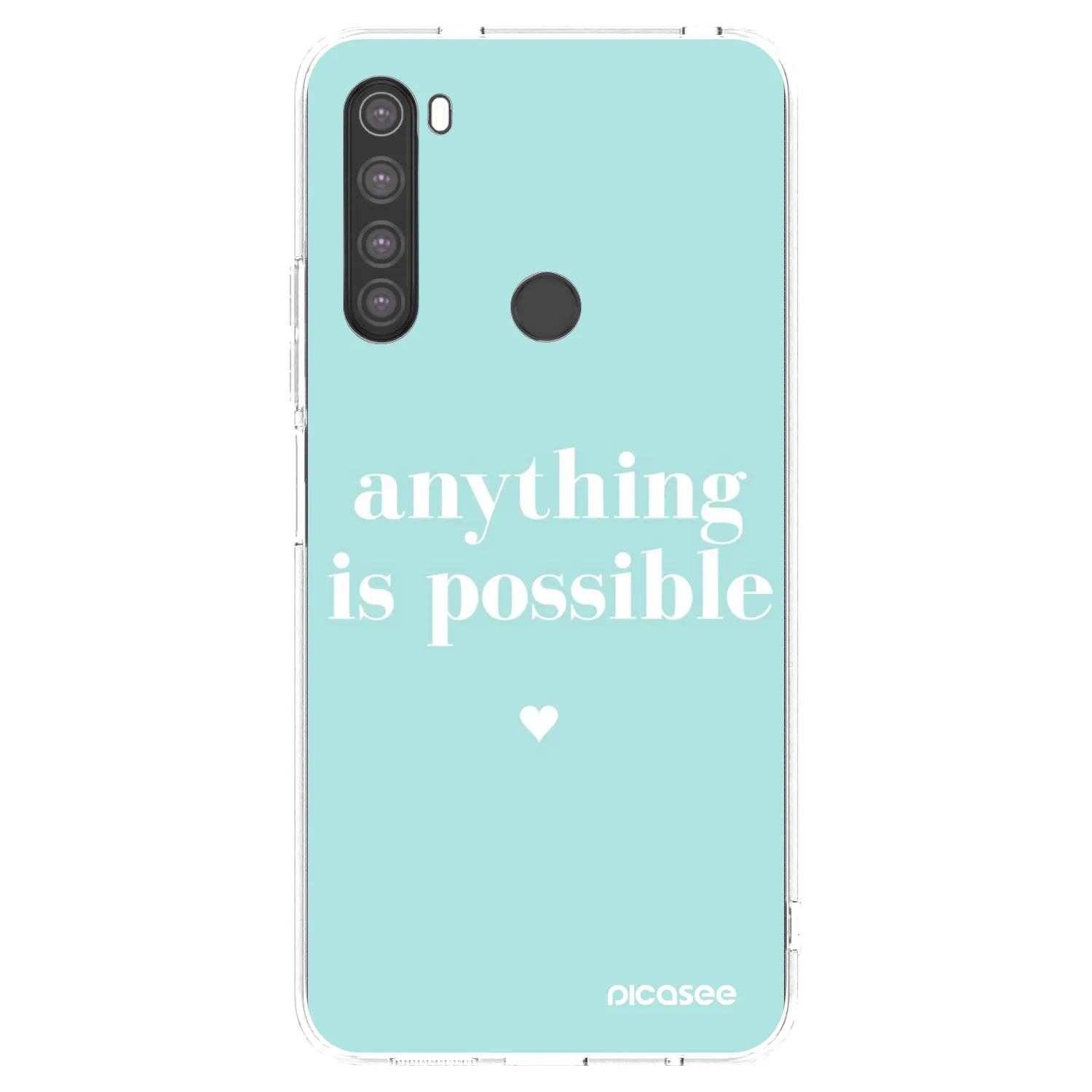 Picasee silikonska prozirna maskica za Xiaomi Redmi Note 8 - Anything is possible