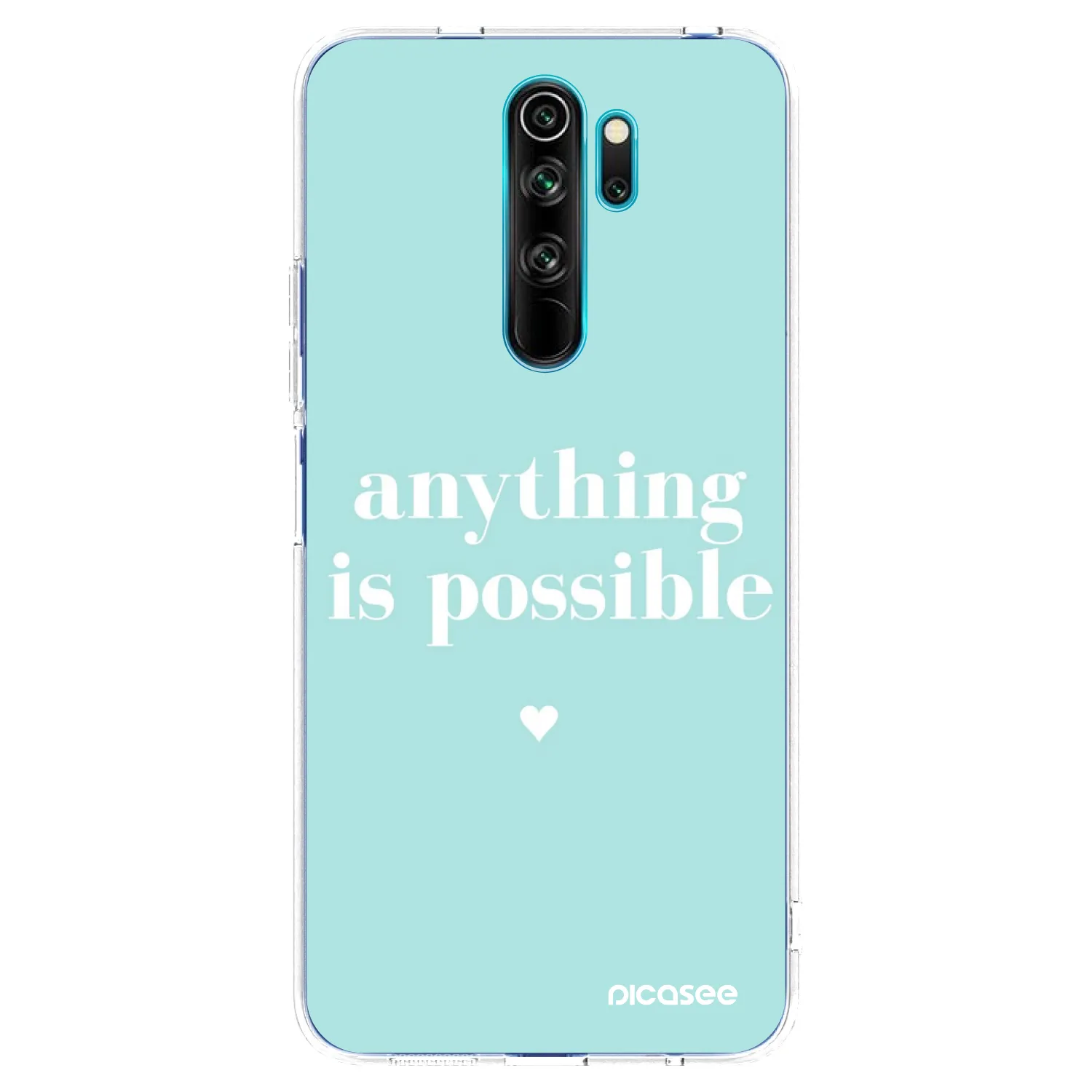 Picasee silikonska prozirna maskica za Xiaomi Redmi Note 8 Pro - Anything is possible