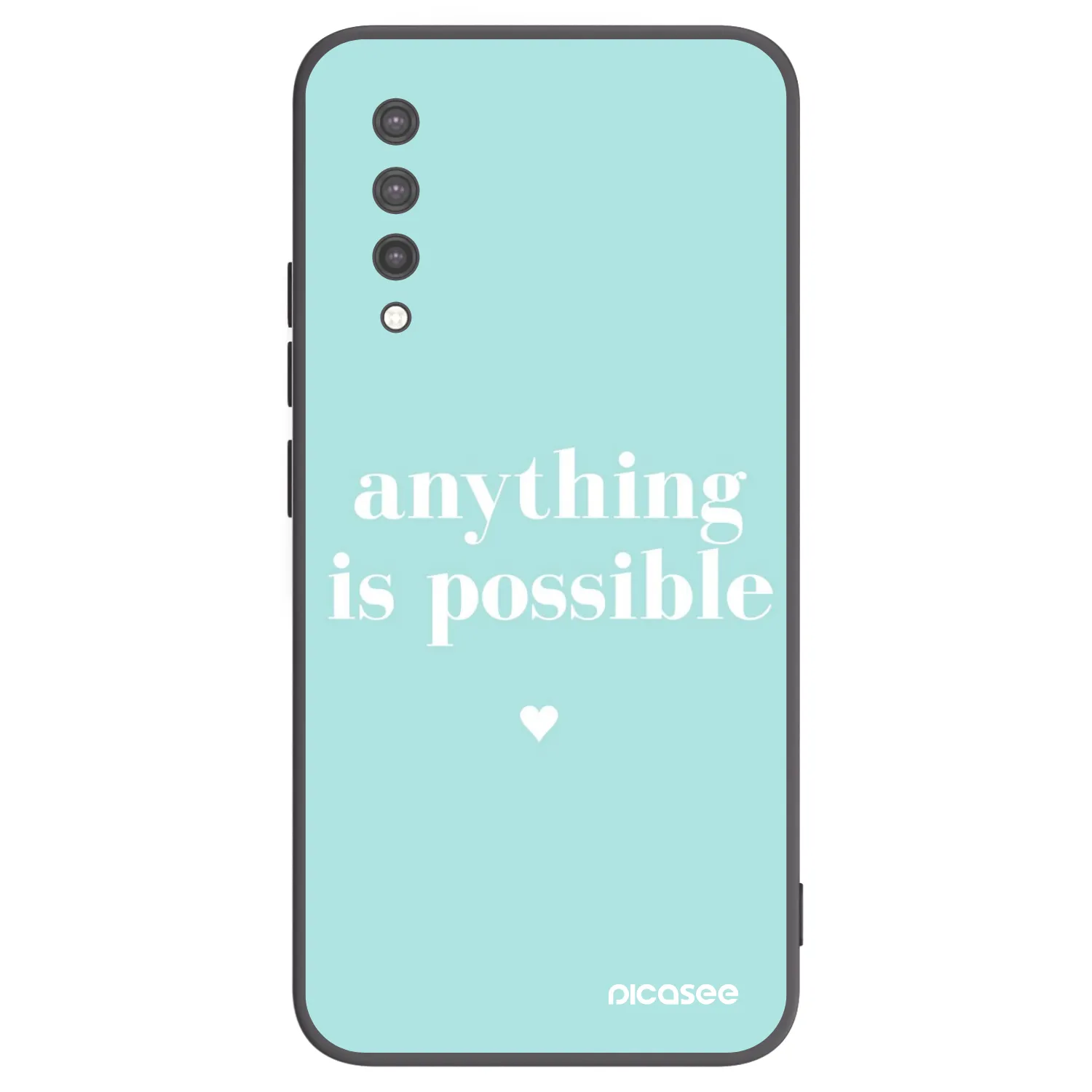 Picasee crna silikonska maskica za Xiaomi Mi 9 Lite - Anything is possible