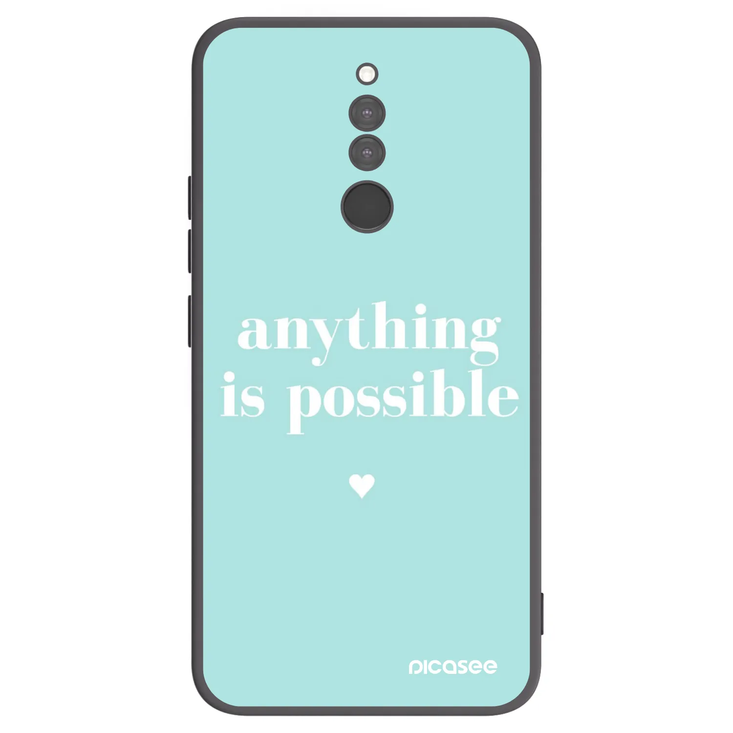 Picasee crna silikonska maskica za Xiaomi Redmi 8 - Anything is possible