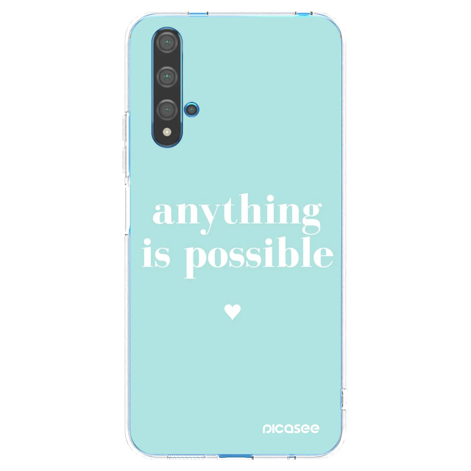 Picasee silikonska prozirna maskica za Huawei Nova 5T - Anything is possible