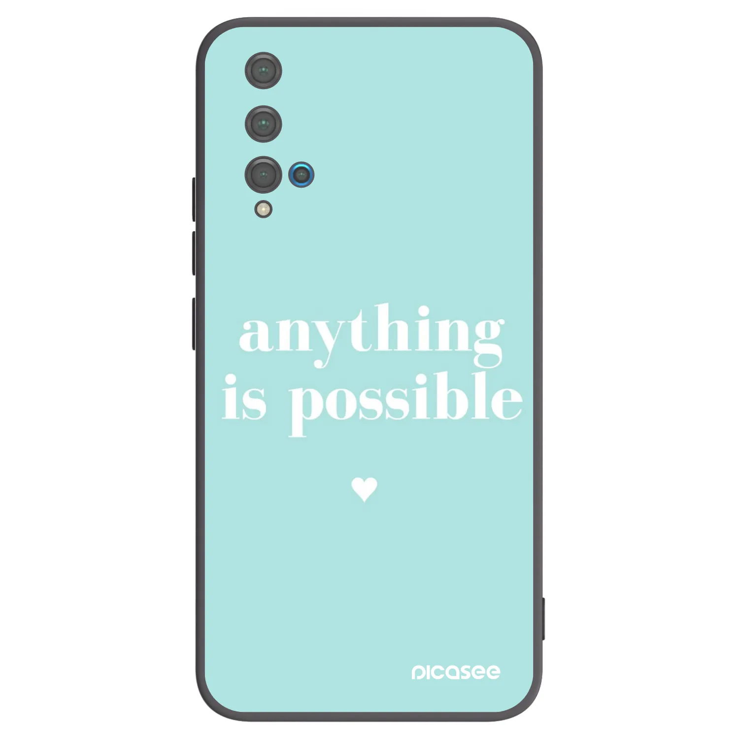 Picasee crna silikonska maskica za Huawei Nova 5T - Anything is possible