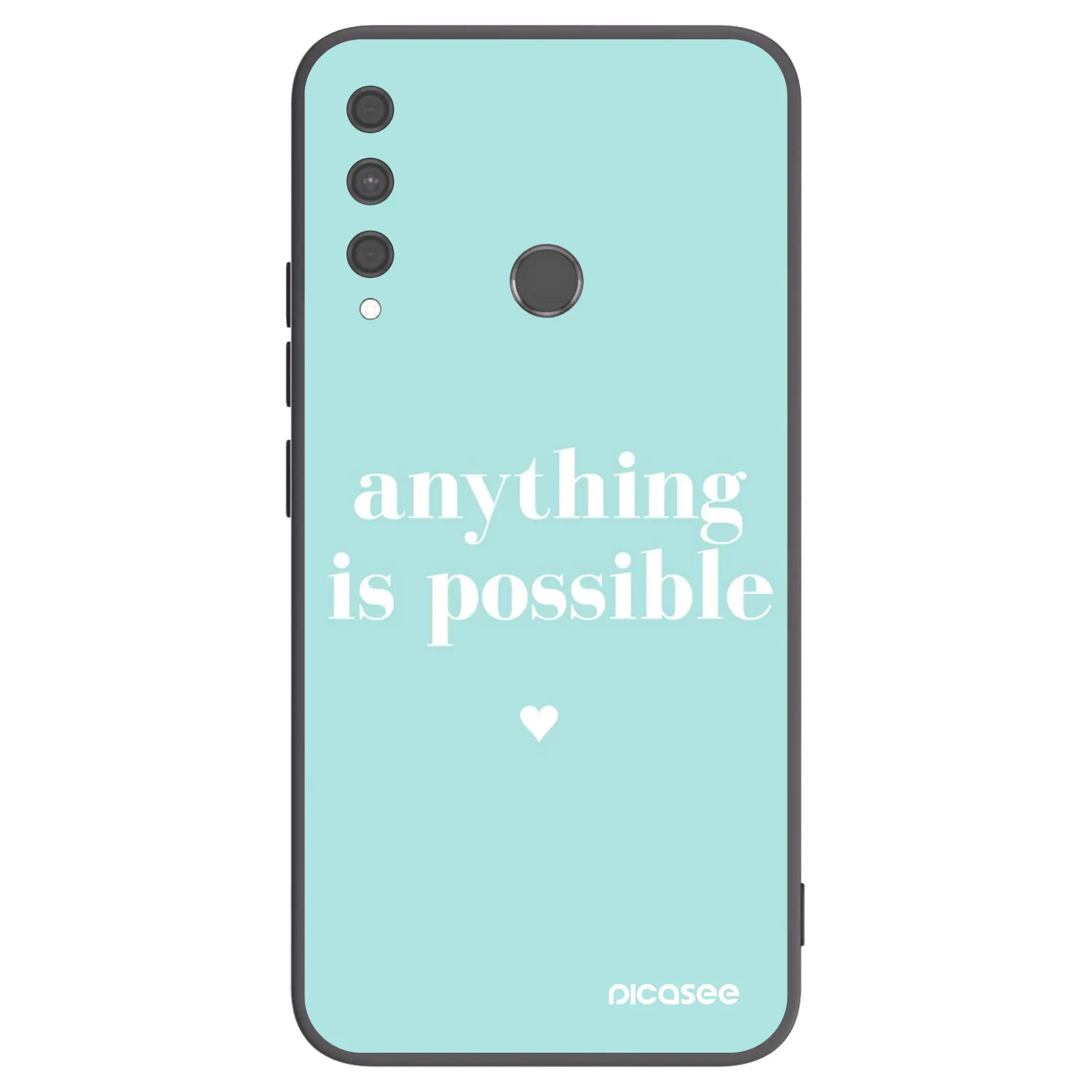 Picasee crna silikonska maskica za Huawei P40 Lite E - Anything is possible