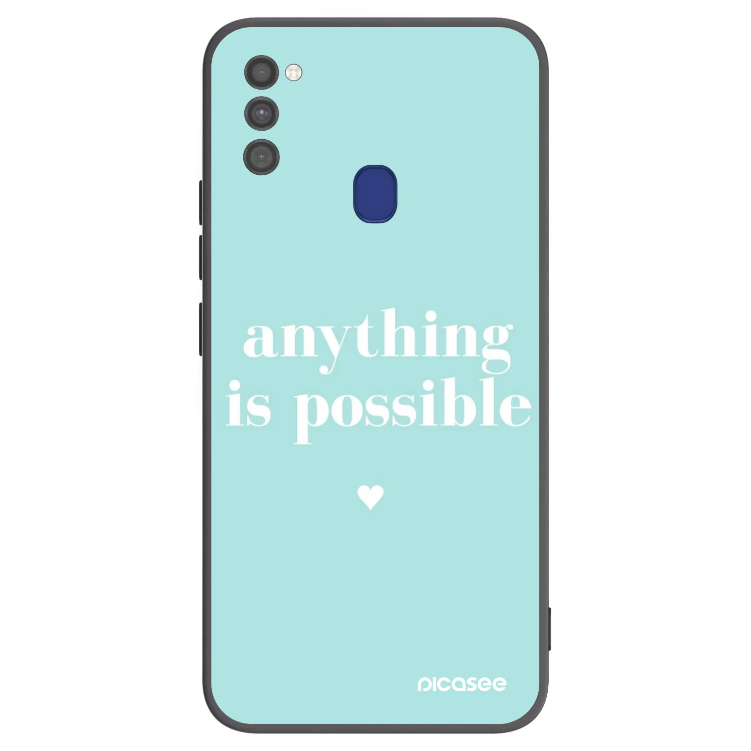 Picasee crna silikonska maskica za Samsung Galaxy M21 M215F - Anything is possible